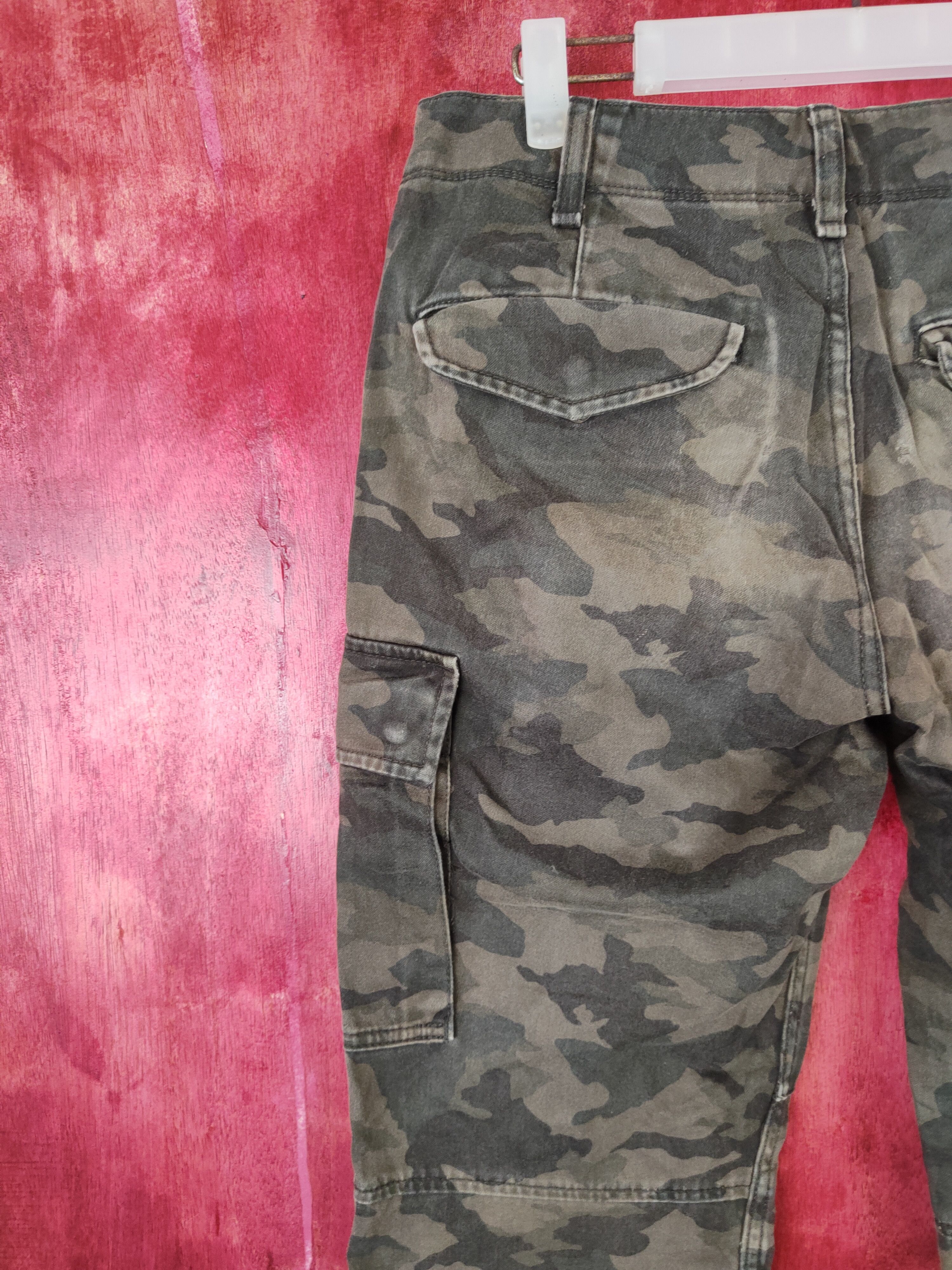 Japanese Brand Uniqlo Dark Green Military Tactical Cargo Pants #5294 Size US 29 - 8 Thumbnail