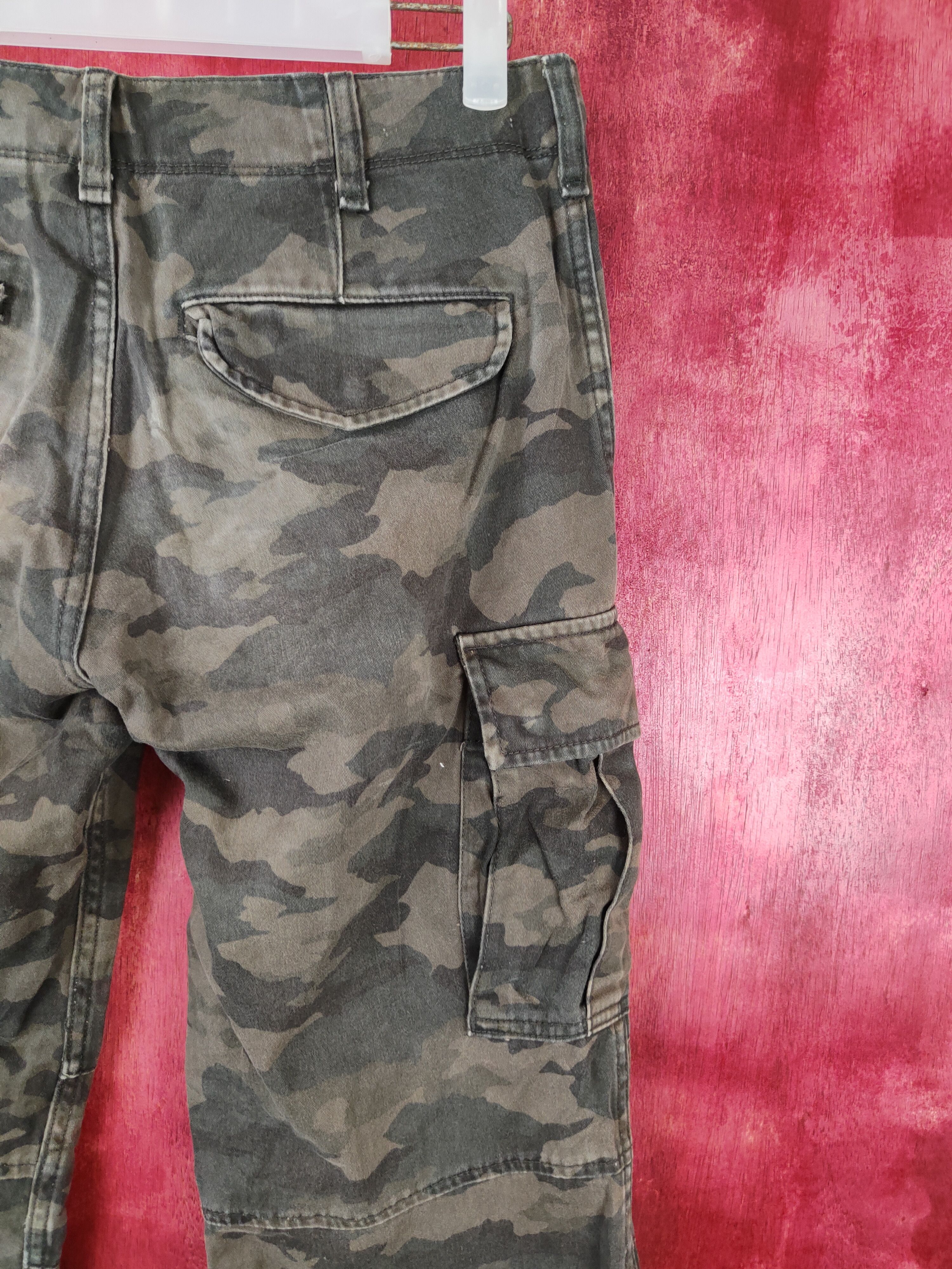 Japanese Brand Uniqlo Dark Green Military Tactical Cargo Pants #5294 Size US 29 - 10 Thumbnail