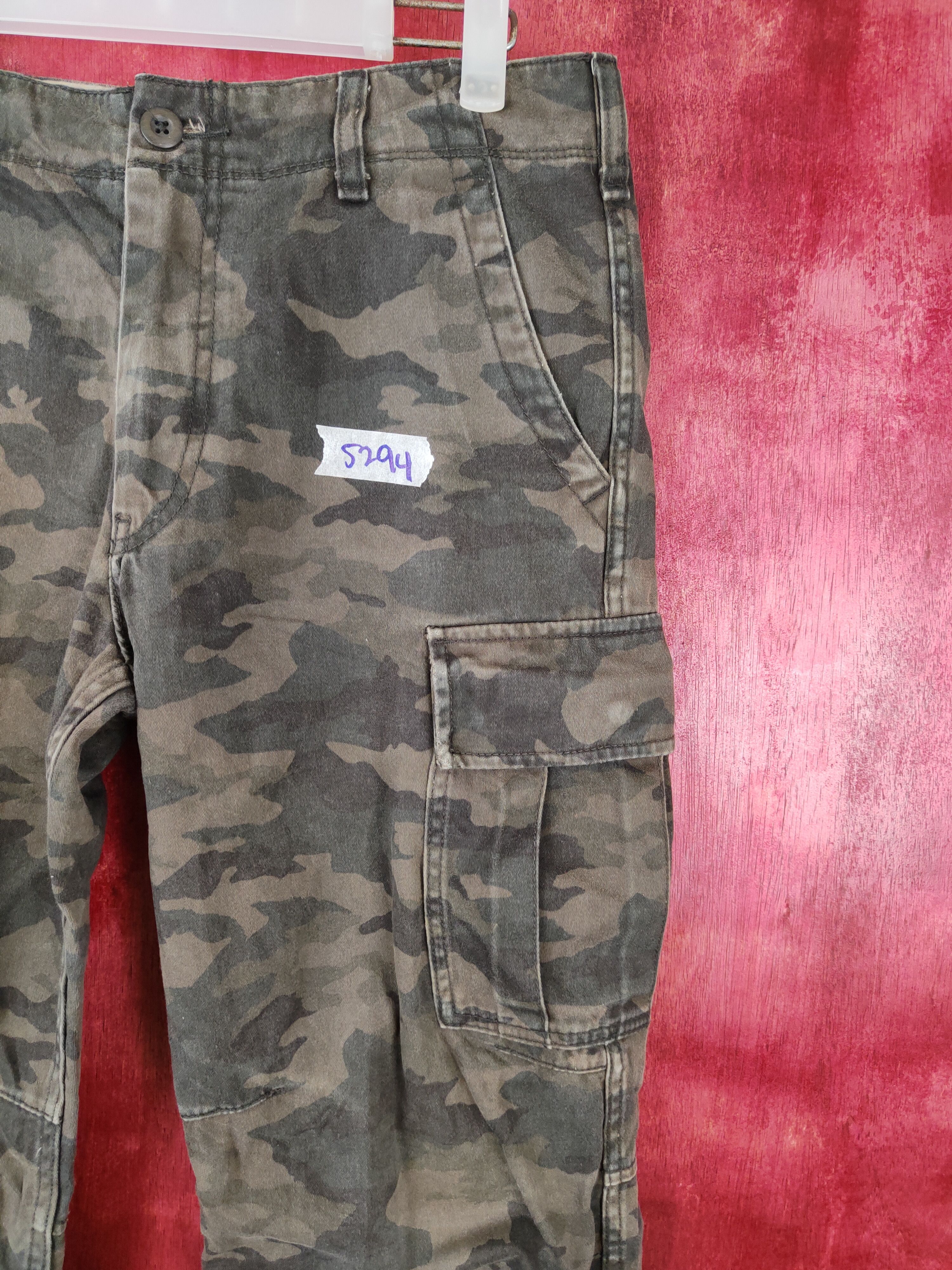 Japanese Brand Uniqlo Dark Green Military Tactical Cargo Pants #5294 Size US 29 - 5 Thumbnail