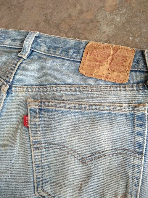 Levi's × Vintage 80s Vintage Levis 501 Made In USA Distressed Jeans 31x29 Size US 31 - 6 Thumbnail