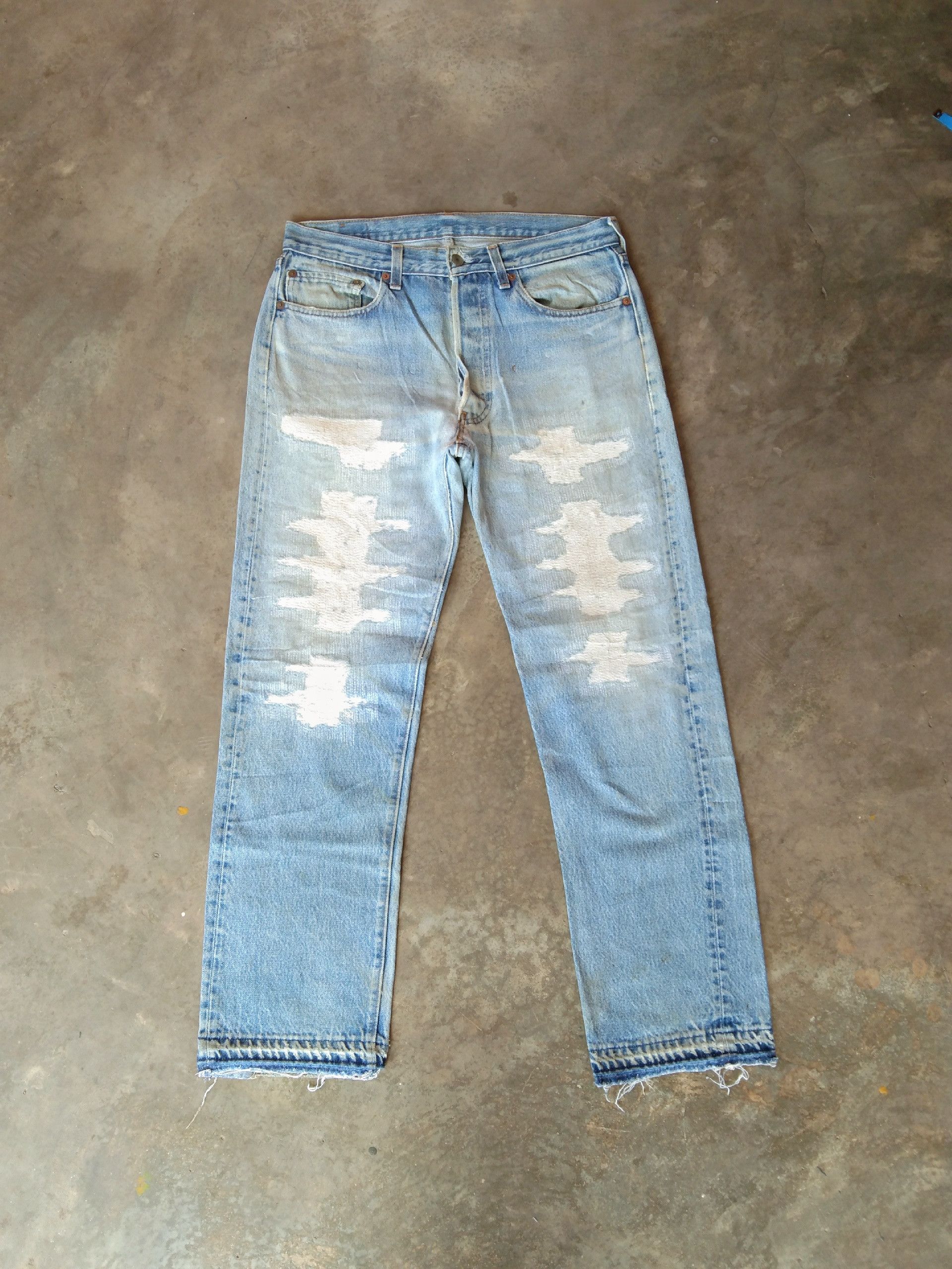 image of Levis x Vintage 80's Vintage Levi's 501 Made In Usa Distressed Jeans 31X29 in Blue, Men's