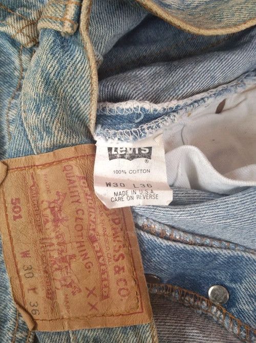 Levi's × Vintage 1991 Vintage Levis 501 Made In USA Distressed Jeans 29x36 Size US 29 - 11 Thumbnail