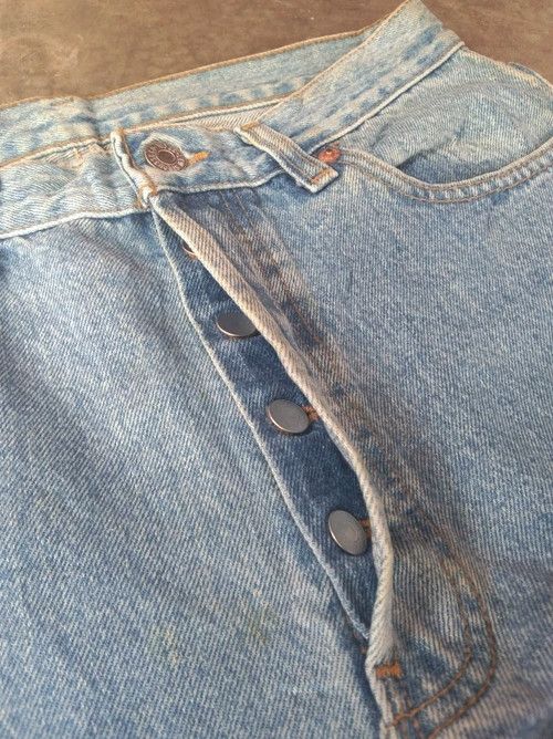 Levi's × Vintage 1991 Vintage Levis 501 Made In USA Distressed Jeans 29x36 Size US 29 - 8 Thumbnail