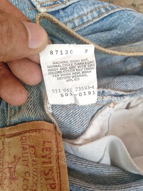 Levi's × Vintage 1991 Vintage Levis 501 Made In USA Distressed Jeans 29x36 Size US 29 - 12 Thumbnail