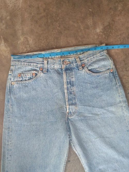 Levi's × Vintage 1991 Vintage Levis 501 Made In USA Distressed Jeans 29x36 Size US 29 - 9 Thumbnail