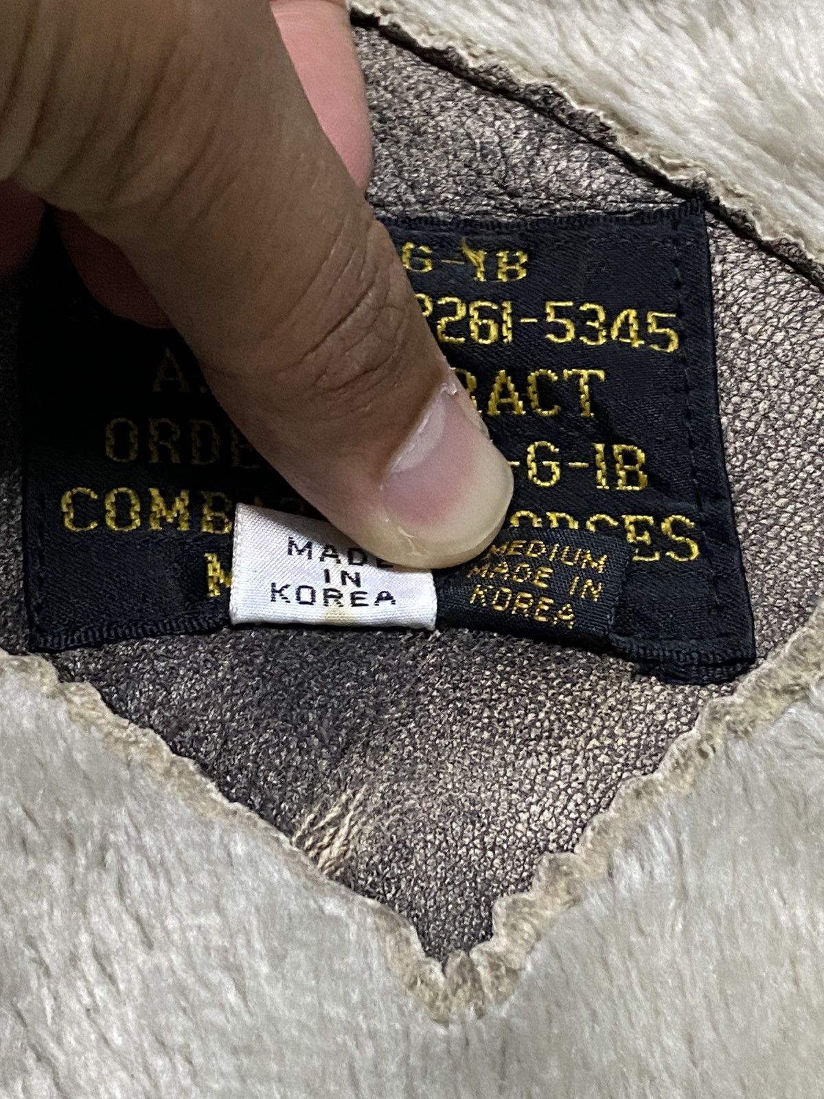 Vintage VINTAGE MILITARY COMBAT AIR FORCE JACKET (ANTIQUE LAMB) Size US M / EU 48-50 / 2 - 9 Thumbnail
