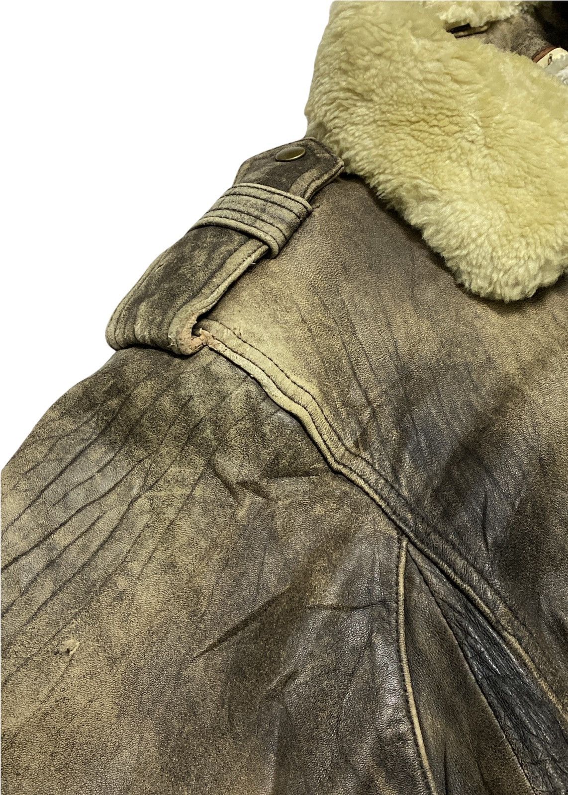 Vintage VINTAGE MILITARY COMBAT AIR FORCE JACKET (ANTIQUE LAMB) Size US M / EU 48-50 / 2 - 7 Thumbnail