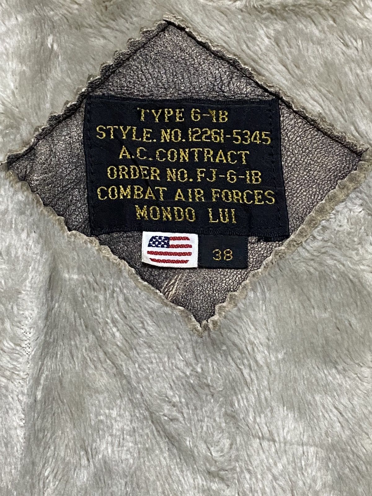 Vintage VINTAGE MILITARY COMBAT AIR FORCE JACKET (ANTIQUE LAMB) Size US M / EU 48-50 / 2 - 8 Thumbnail