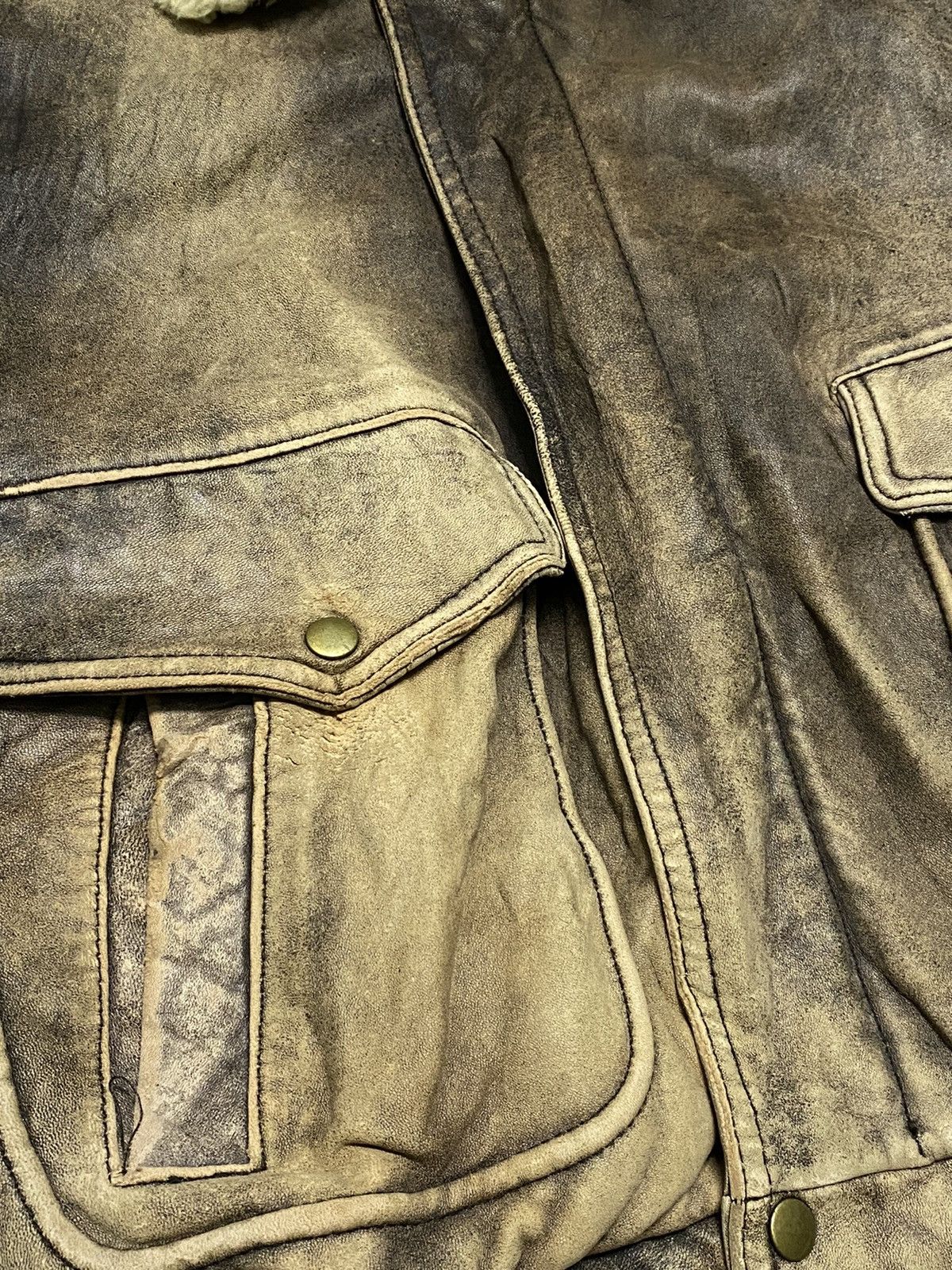 Vintage VINTAGE MILITARY COMBAT AIR FORCE JACKET (ANTIQUE LAMB) Size US M / EU 48-50 / 2 - 6 Thumbnail