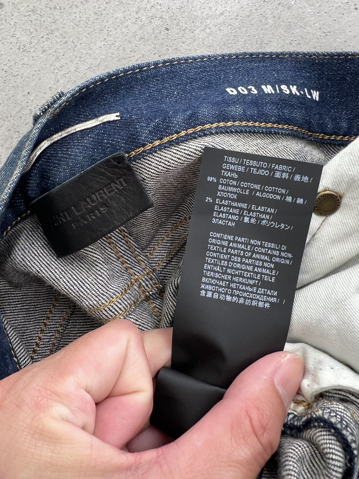 Saint Laurent Paris SS20 D03 Raw Hem Vintage Denim sz29/30/31/32/33 Size US 30 / EU 46 - 7 Thumbnail