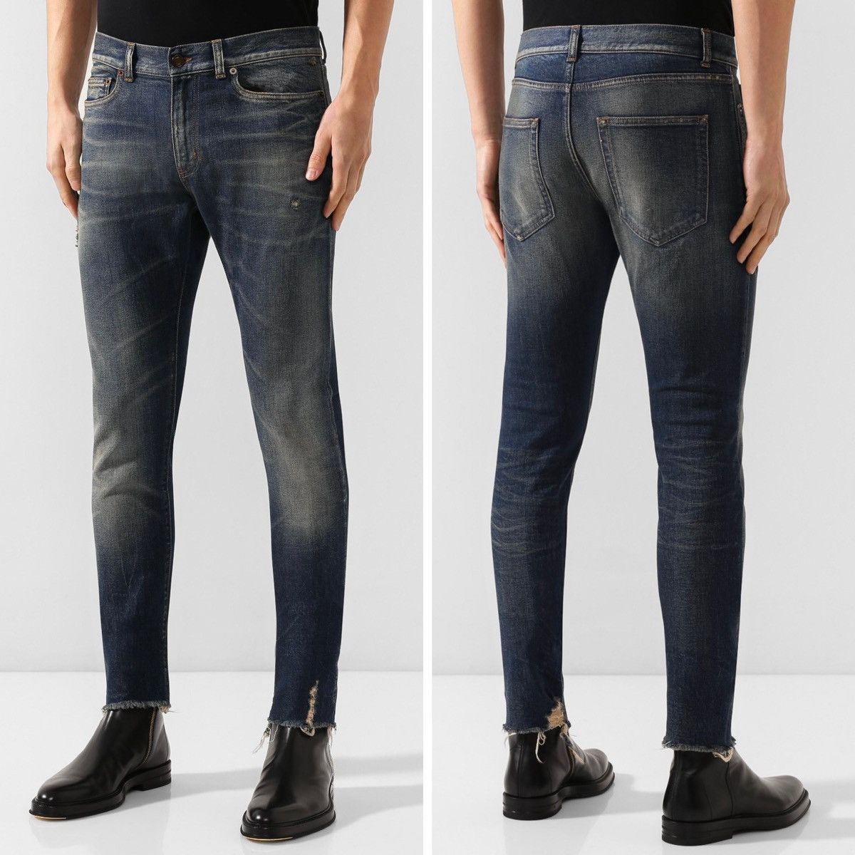 Saint Laurent Paris SS20 D03 Raw Hem Vintage Denim sz29/30/31/32/33 Size US 30 / EU 46 - 13 Thumbnail