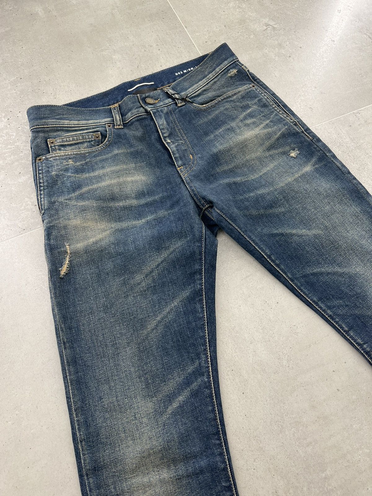 Saint Laurent Paris SS20 D03 Raw Hem Vintage Denim sz29/30/31/32/33 Size US 30 / EU 46 - 3 Thumbnail
