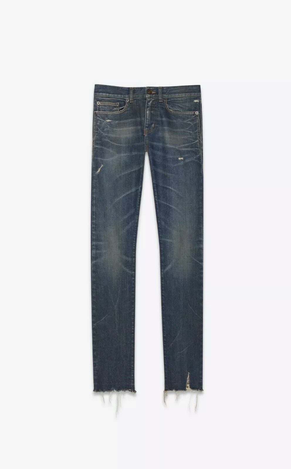 Saint Laurent Paris SS20 D03 Raw Hem Vintage Denim sz29/30/31/32/33 Size US 30 / EU 46 - 10 Thumbnail
