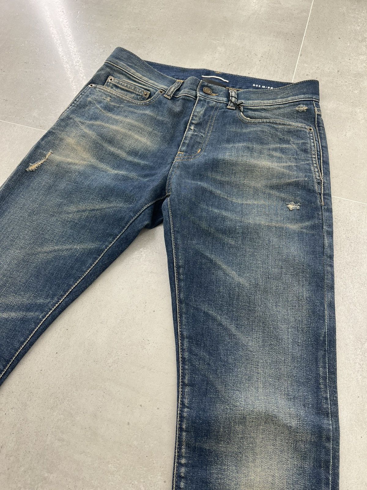 Saint Laurent Paris SS20 D03 Raw Hem Vintage Denim sz29/30/31/32/33 Size US 30 / EU 46 - 2 Thumbnail