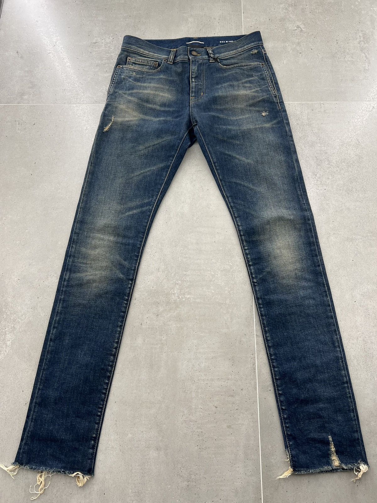 Saint Laurent Paris SS20 D03 Raw Hem Vintage Denim sz29/30/31/32/33 Size US 30 / EU 46 - 1 Thumbnail