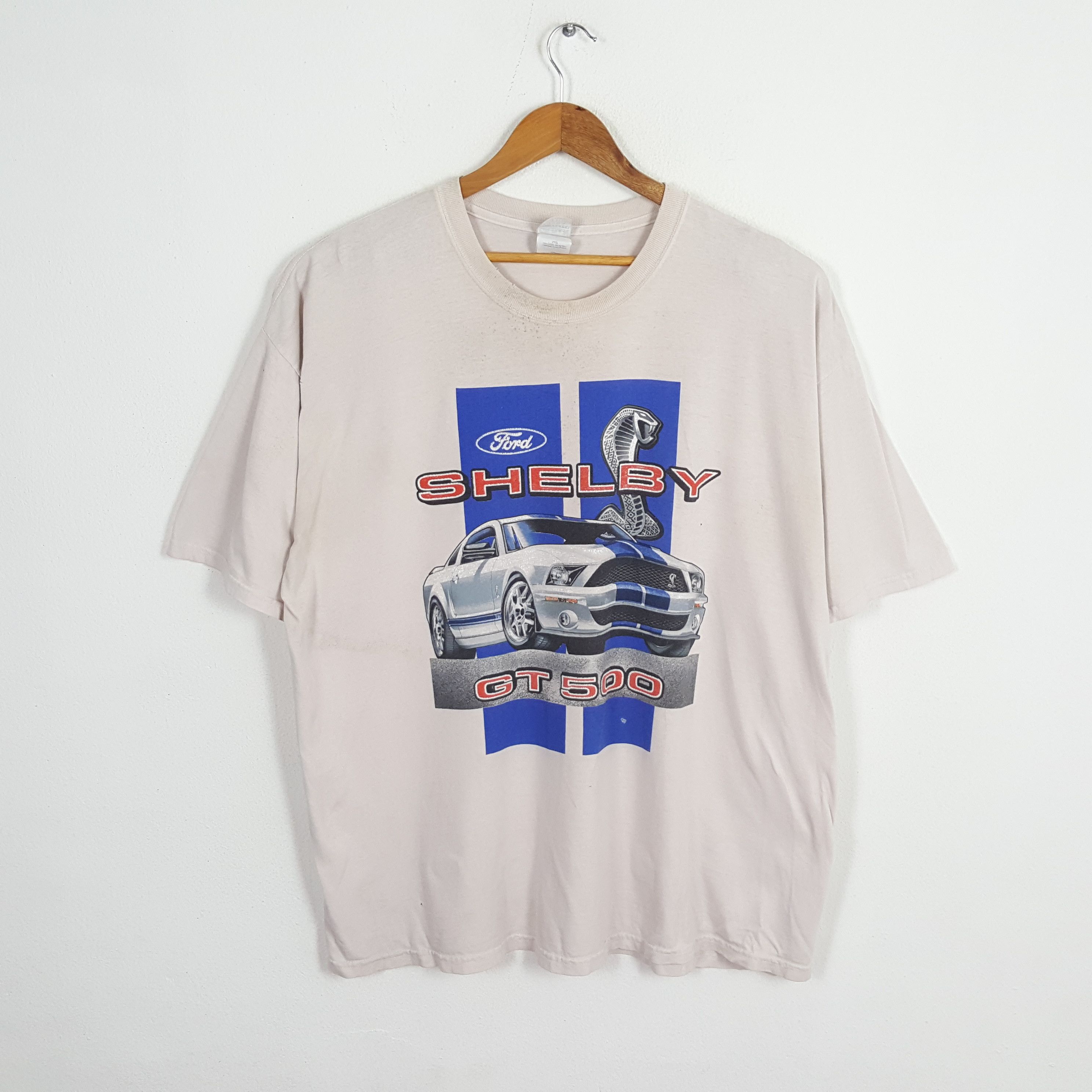Ford × Vintage Vintage FORD SHELBY GT500 American Racing Car T-Shirt Size US XXL / EU 58 / 5 - 1 Thumbnail