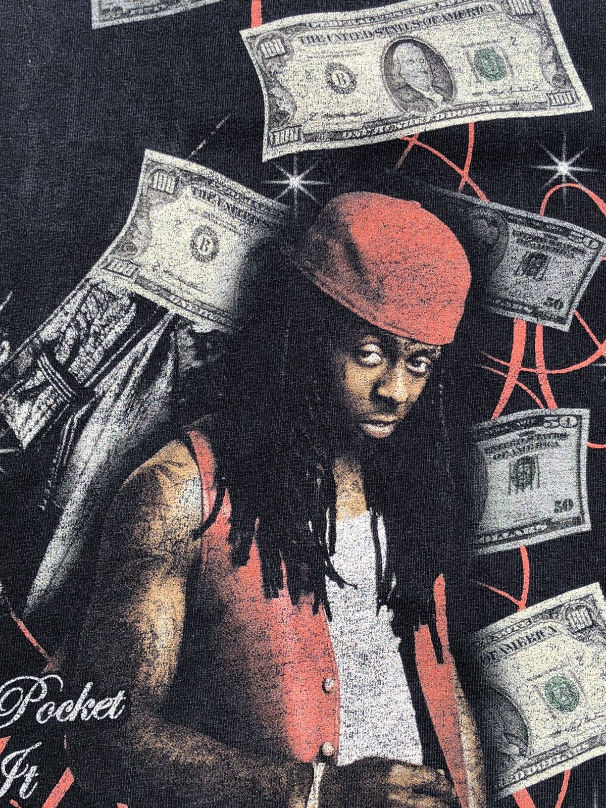 Lil Wayne Vintage 2000s Lil Wayne Faded Tee (Travis Scott 50 Cent) Size US M / EU 48-50 / 2 - 5 Thumbnail
