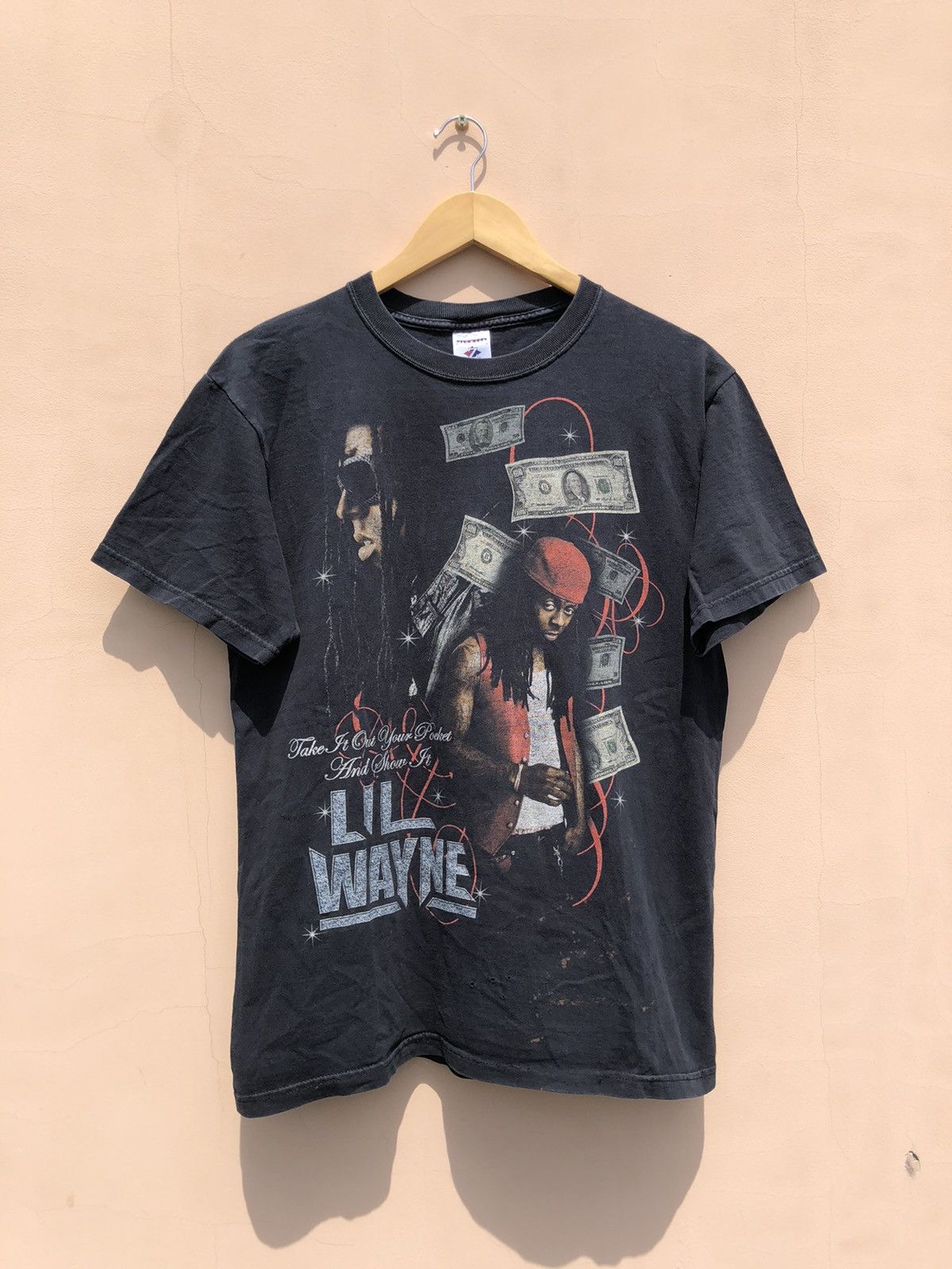 Lil Wayne Vintage 2000s Lil Wayne Faded Tee (Travis Scott 50 Cent) Size US M / EU 48-50 / 2 - 1 Thumbnail