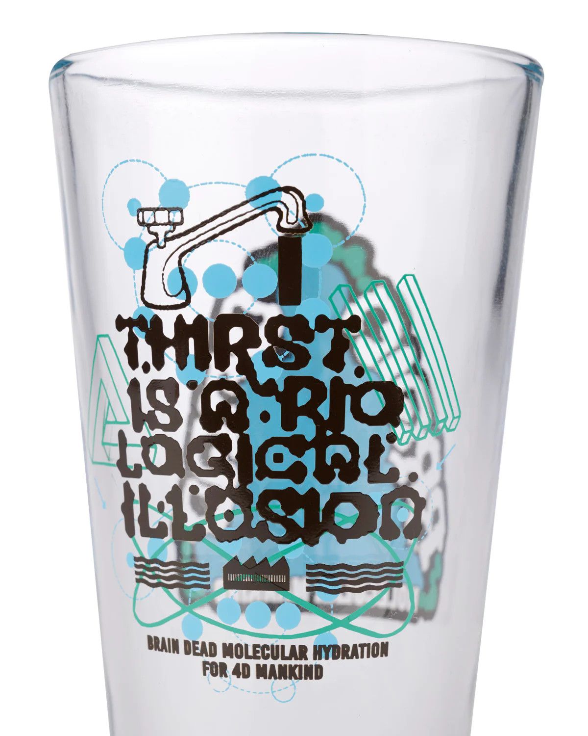 Brain Dead Brain Dead SS23 Thirst Illusion Pint Glass - Blue/Clear Size ONE SIZE - 3 Thumbnail