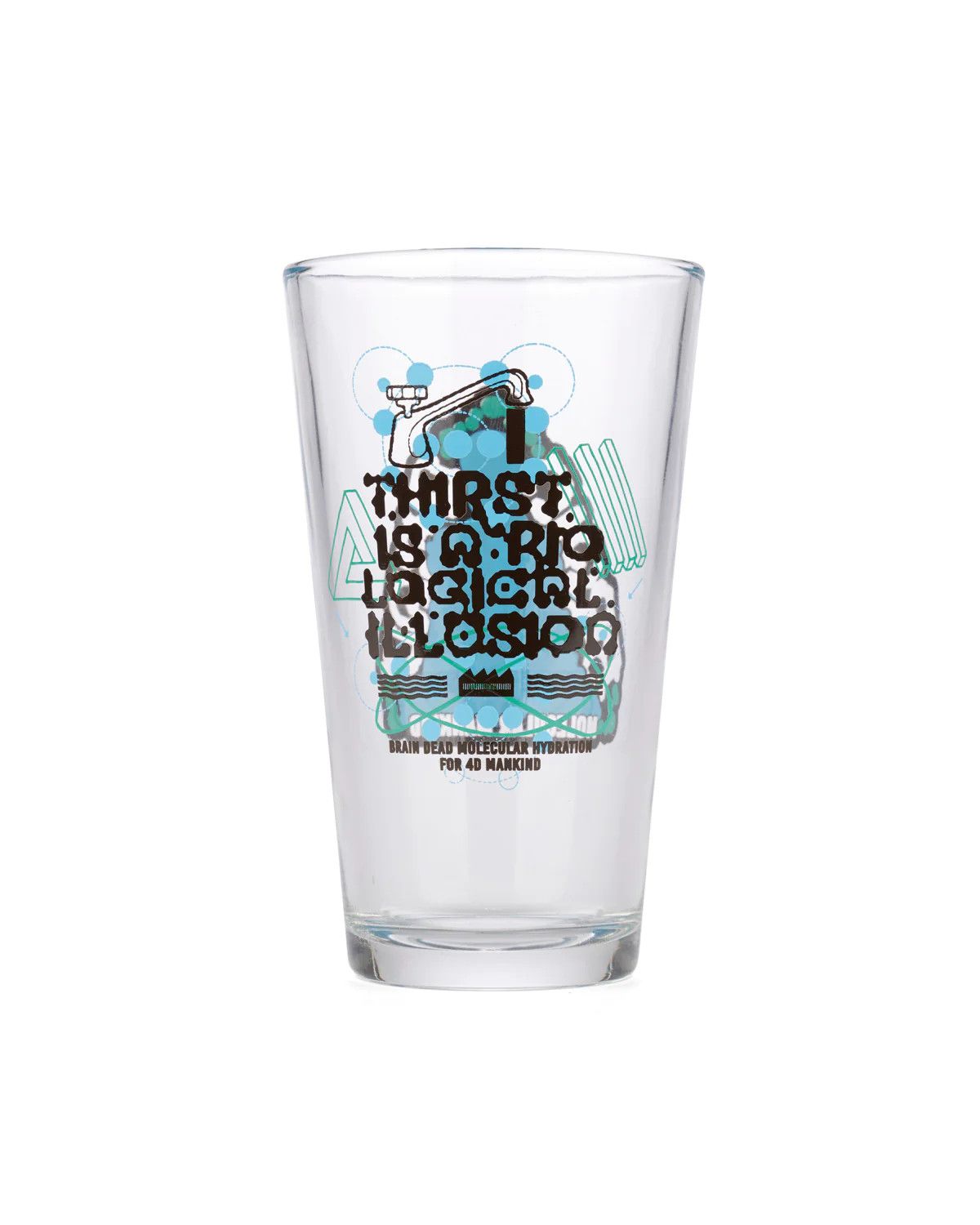 Brain Dead Brain Dead SS23 Thirst Illusion Pint Glass - Blue/Clear Size ONE SIZE - 2 Thumbnail