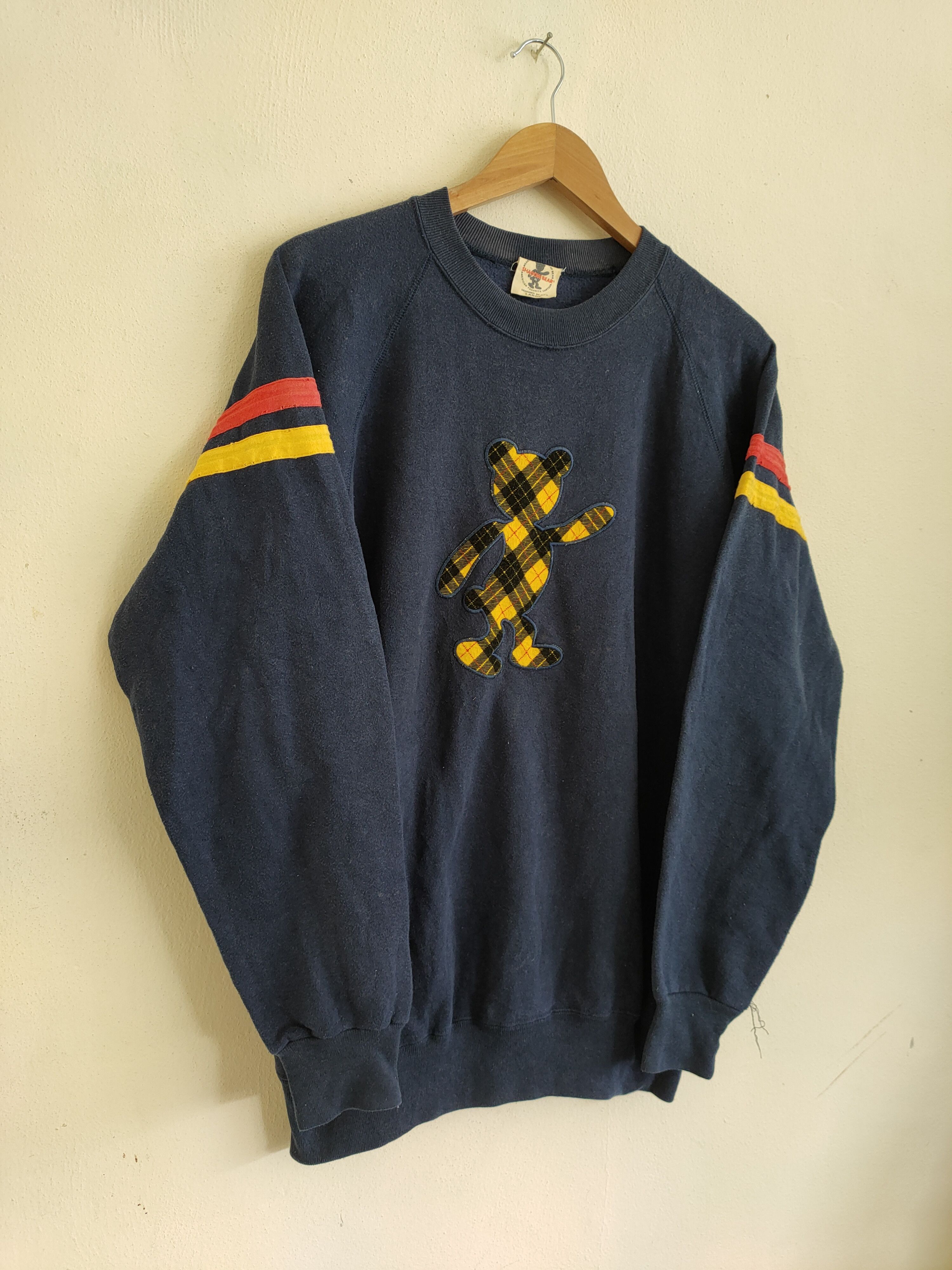 Vintage Vintage American Favourite Cartoon Shadow bear Sweatshirts Size US L / EU 52-54 / 3 - 4 Thumbnail