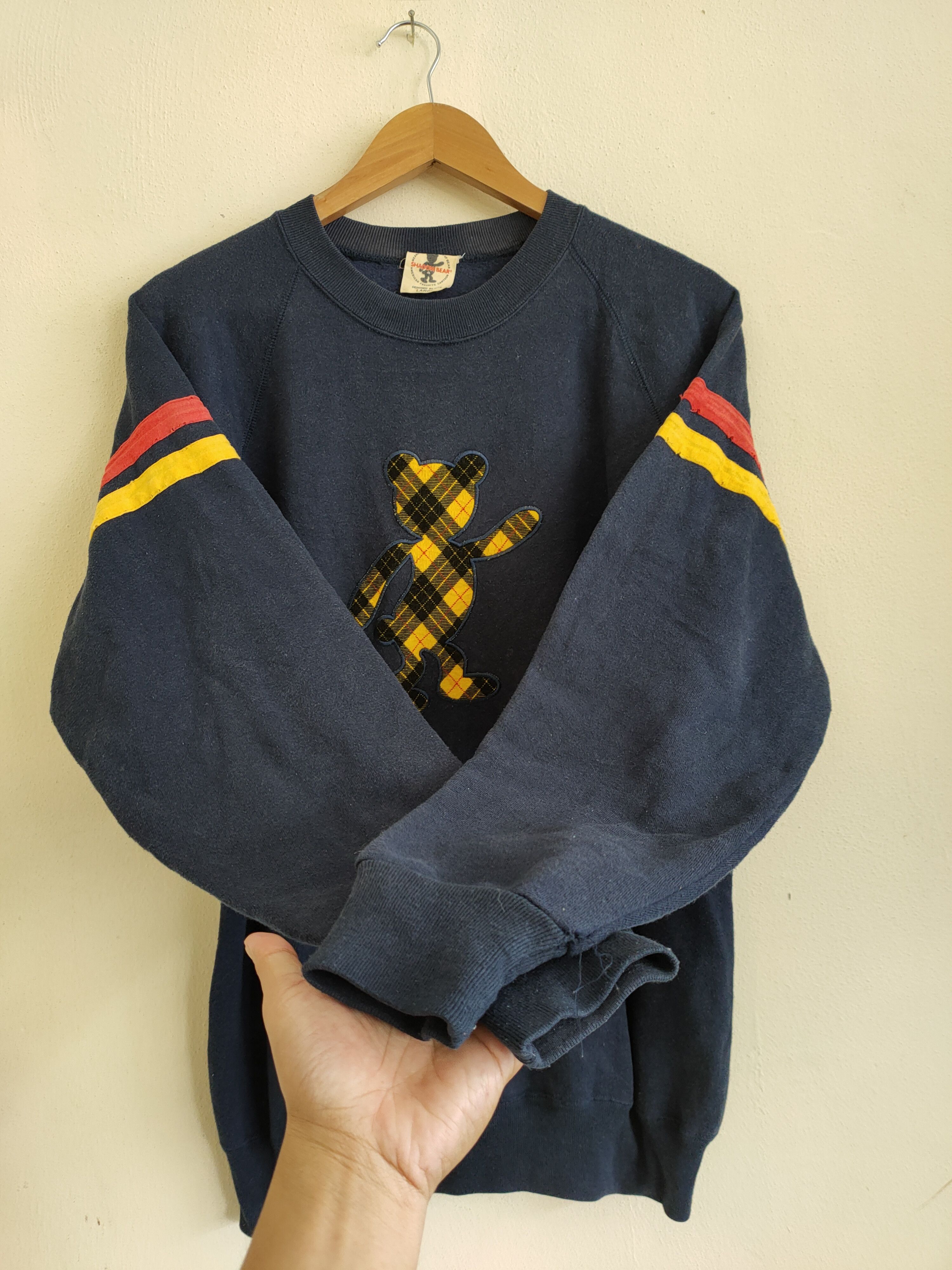 Vintage Vintage American Favourite Cartoon Shadow bear Sweatshirts Size US L / EU 52-54 / 3 - 3 Thumbnail