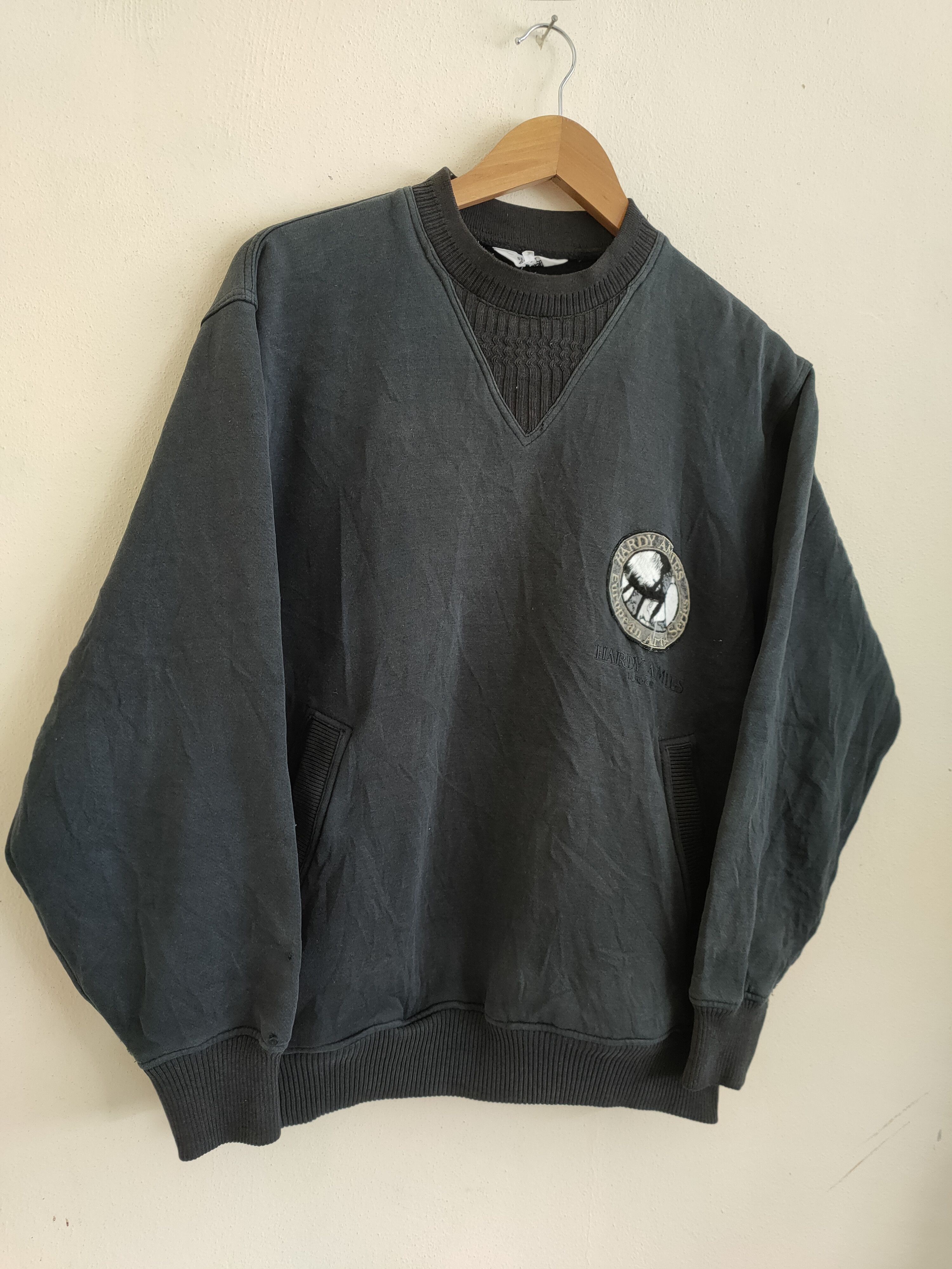 Hardy Amies × Vintage Vintage Hardy Amies London pullover Sweatshirt Size US L / EU 52-54 / 3 - 3 Thumbnail