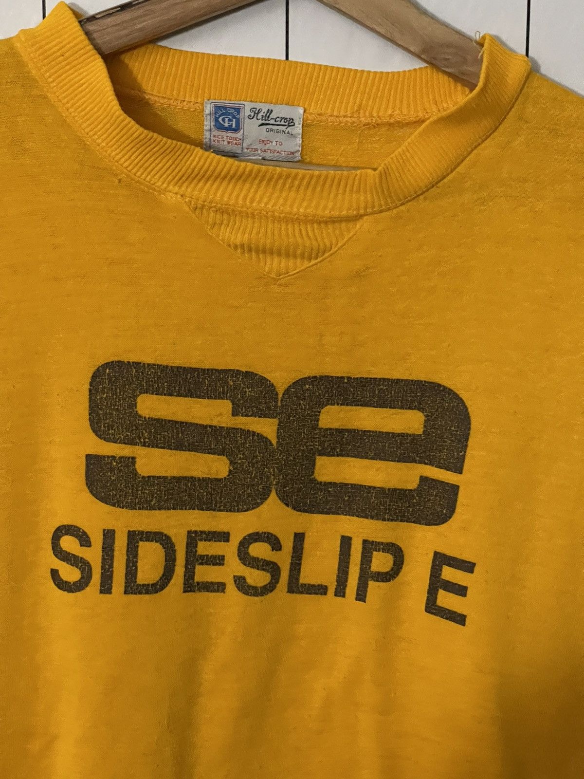 Japanese Brand × Vintage Vintage Sideslip E Spell Out Crewneck Sweatshirt Size US M / EU 48-50 / 2 - 2 Thumbnail