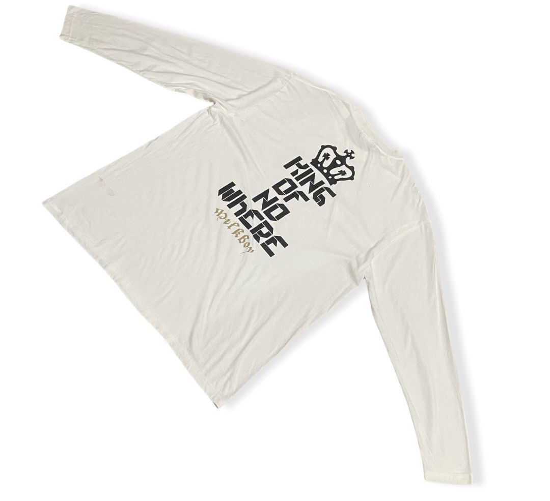 20471120 × Beauty Beast × Japanese Brand Distressed MilkBoy King Of No Where Double Sided Print Tee Size US XL / EU 56 / 4 - 6 Thumbnail