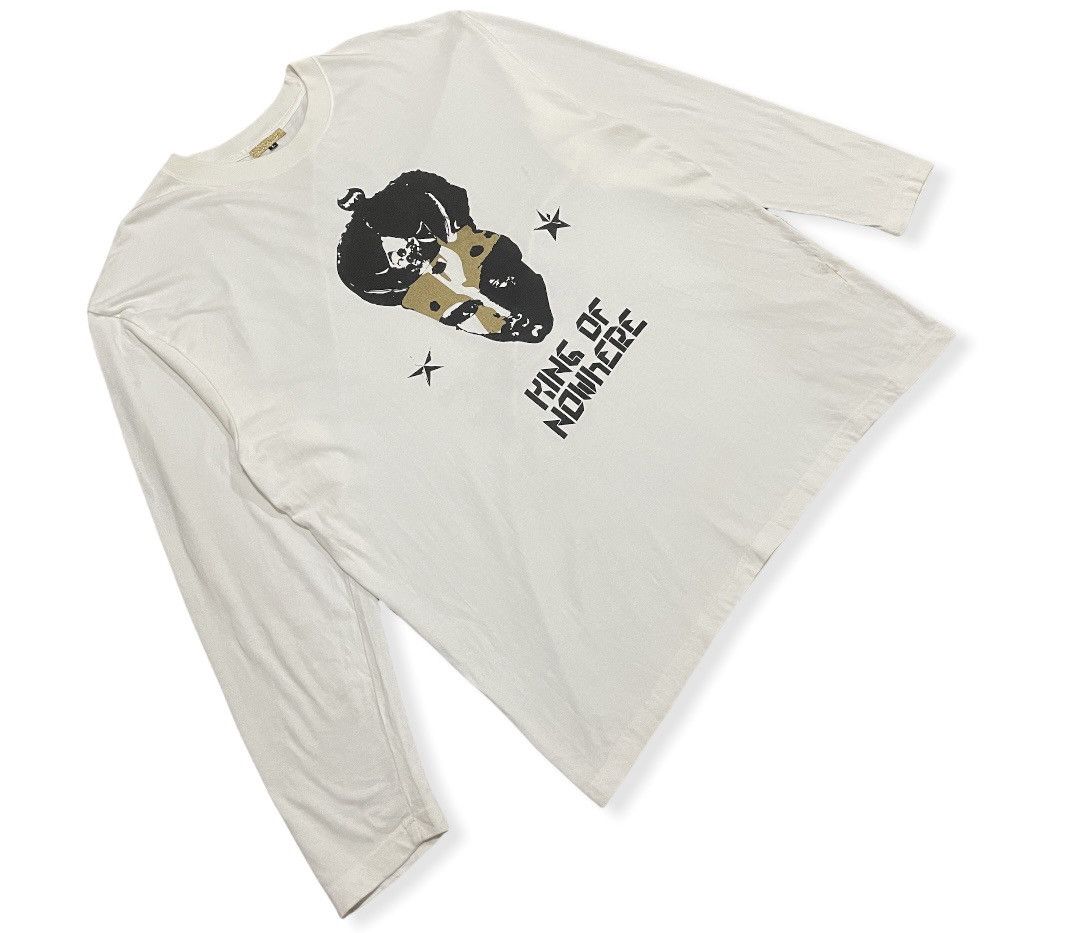 20471120 × Beauty Beast × Japanese Brand Distressed MilkBoy King Of No Where Double Sided Print Tee Size US XL / EU 56 / 4 - 4 Thumbnail