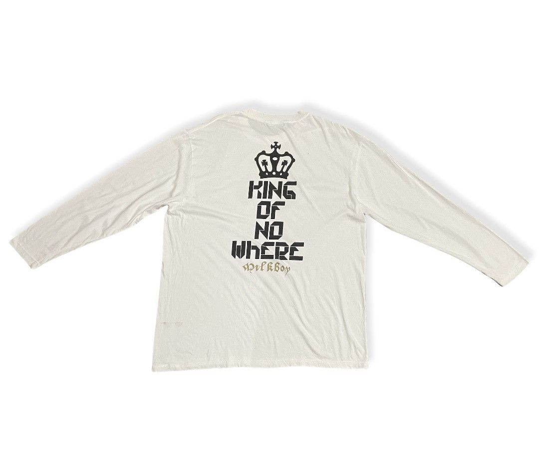 20471120 × Beauty Beast × Japanese Brand Distressed MilkBoy King Of No Where Double Sided Print Tee Size US XL / EU 56 / 4 - 5 Thumbnail
