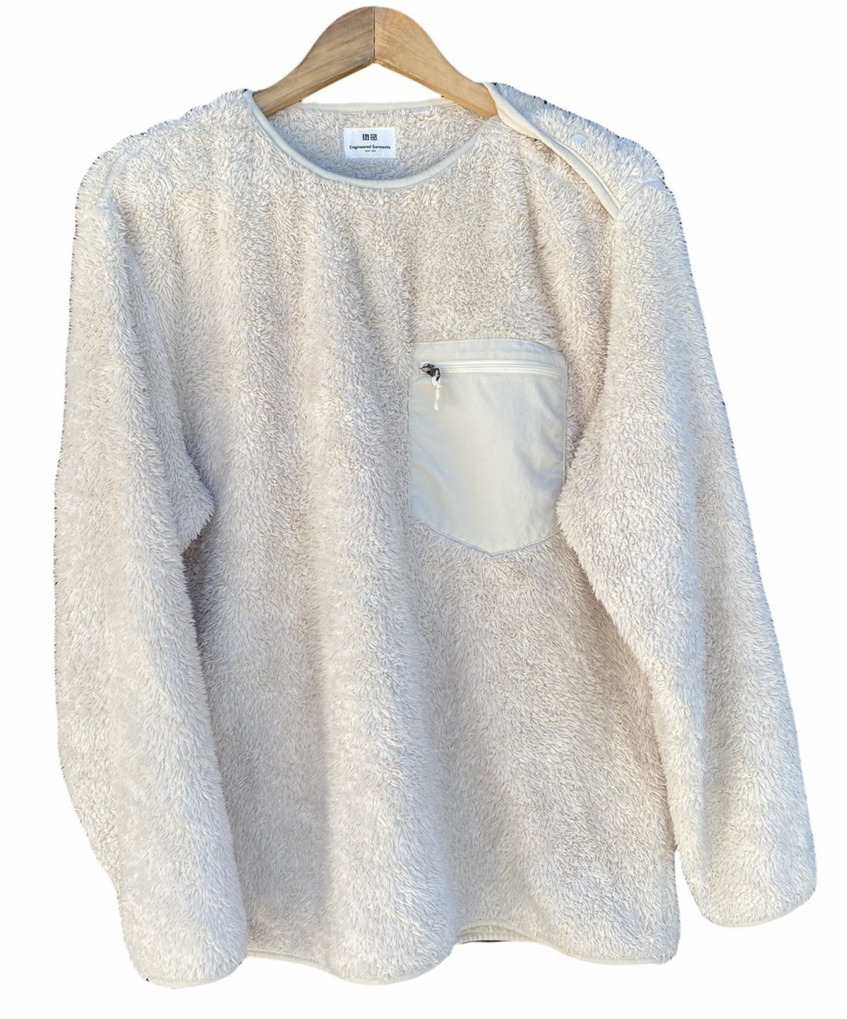 Engineered Garments Iconic Engineered Garments Fleece Pullover White Jacket Size US L / EU 52-54 / 3 - 3 Thumbnail