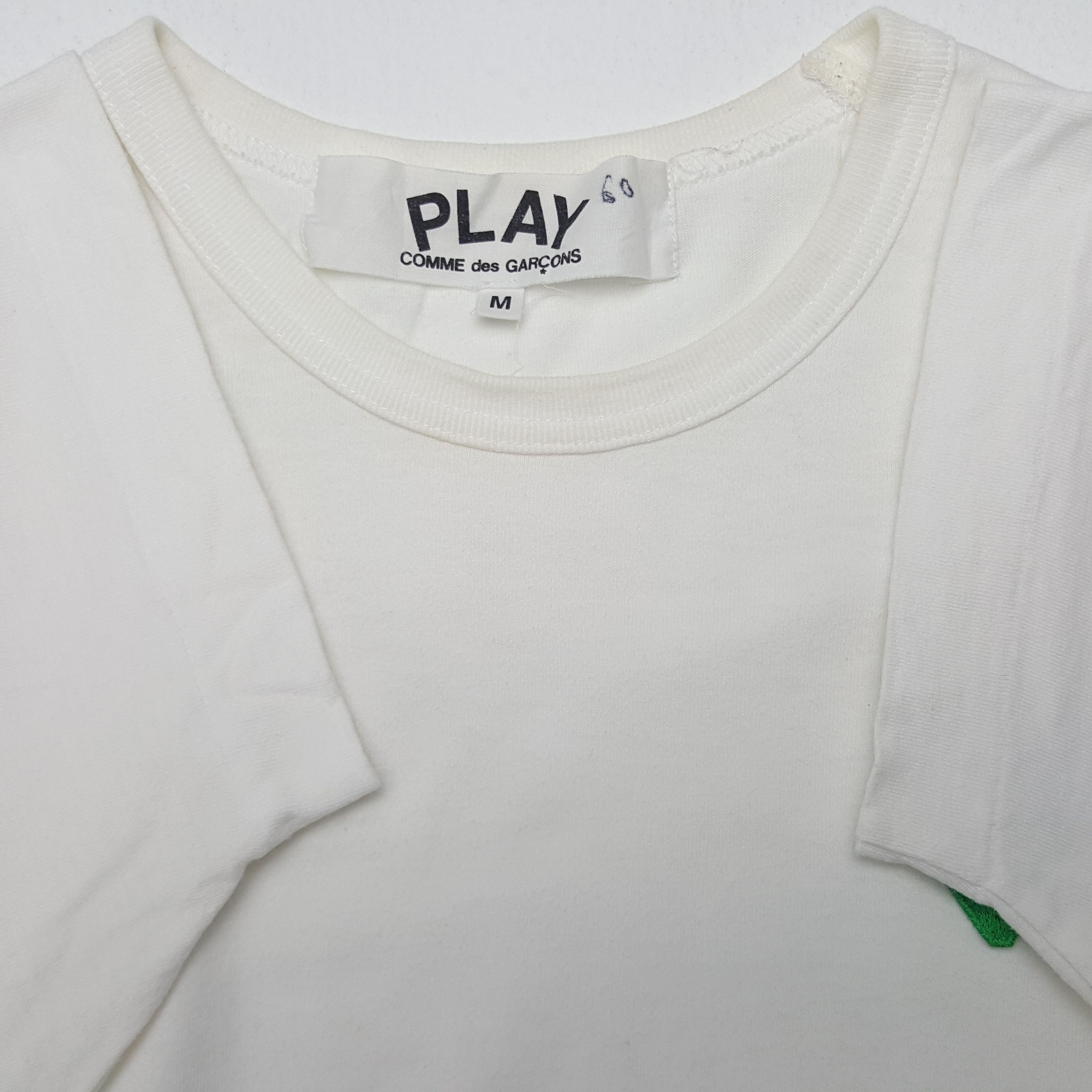 Comme des Garcons × Japanese Brand × Vintage Vintage Comme des Garcons Play Green Tshirt Size US M / EU 48-50 / 2 - 4 Thumbnail