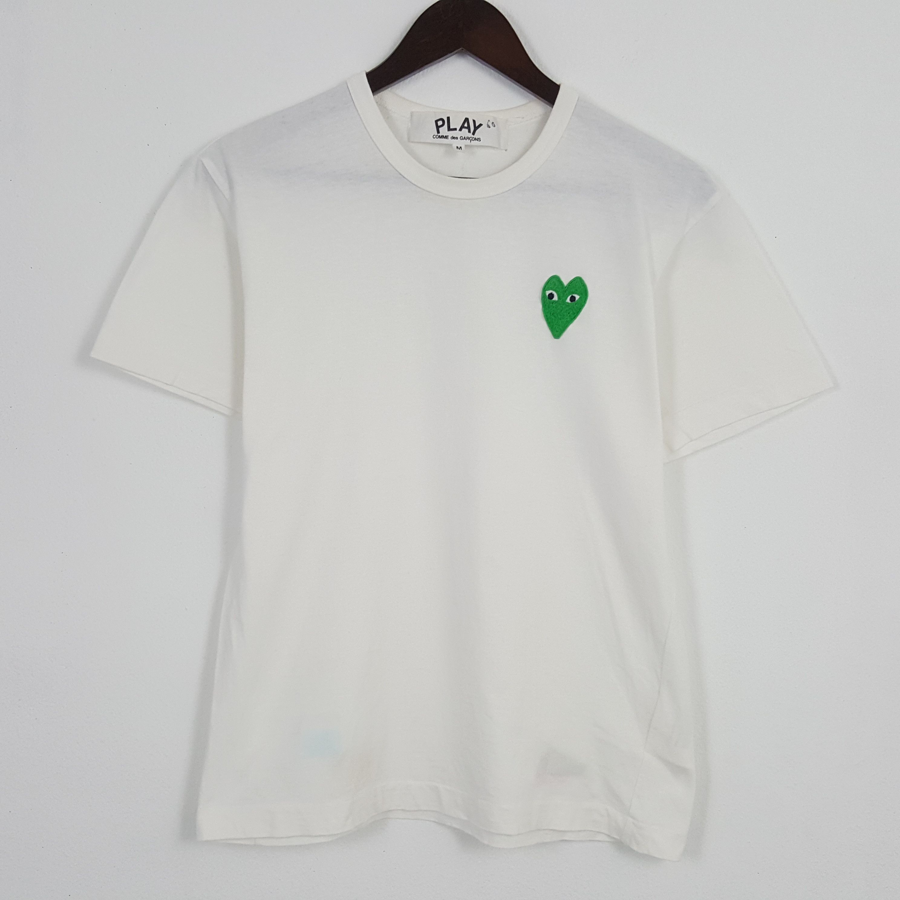 Comme des Garcons × Japanese Brand × Vintage Vintage Comme des Garcons Play Green Tshirt Size US M / EU 48-50 / 2 - 1 Thumbnail