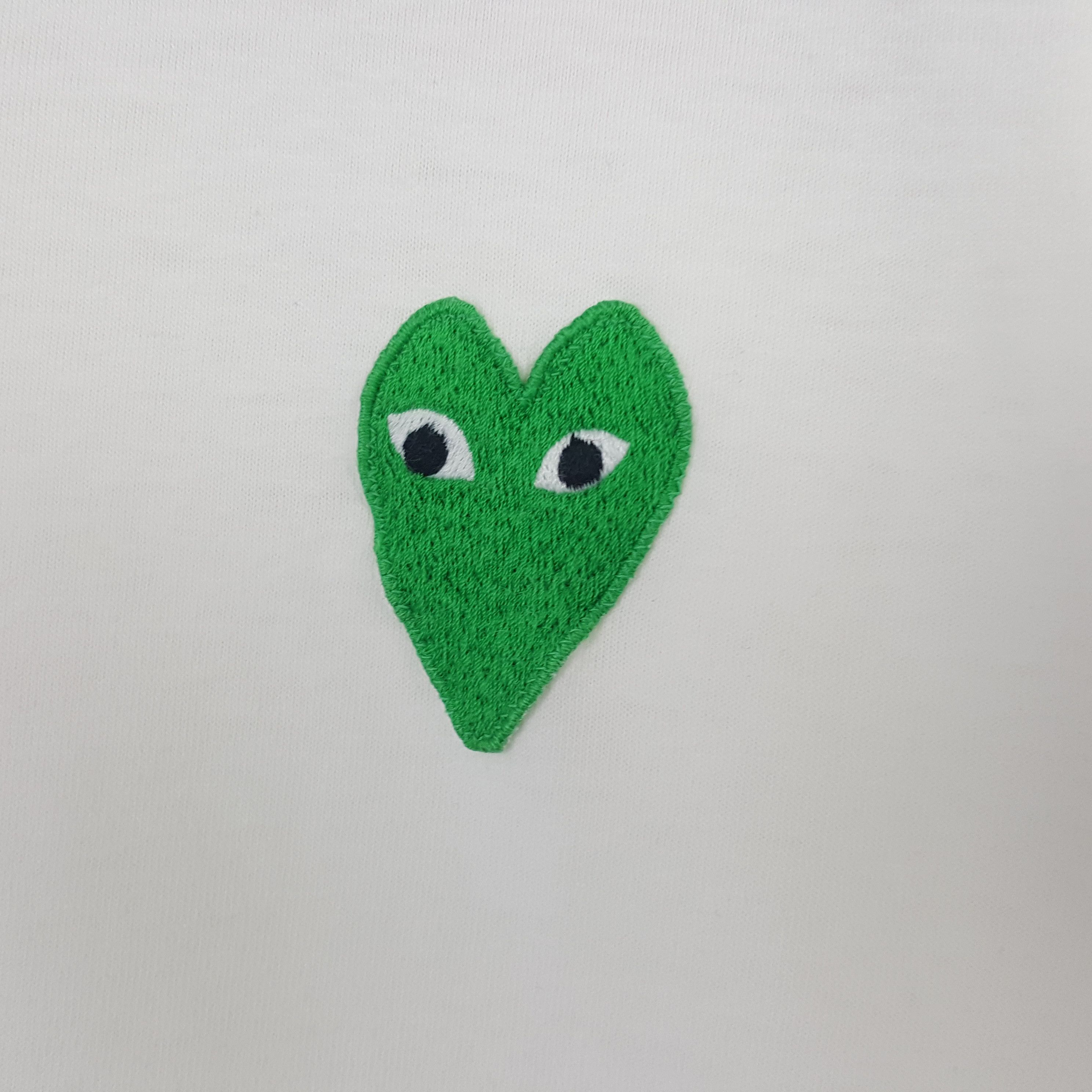 Comme des Garcons × Japanese Brand × Vintage Vintage Comme des Garcons Play Green Tshirt Size US M / EU 48-50 / 2 - 2 Thumbnail