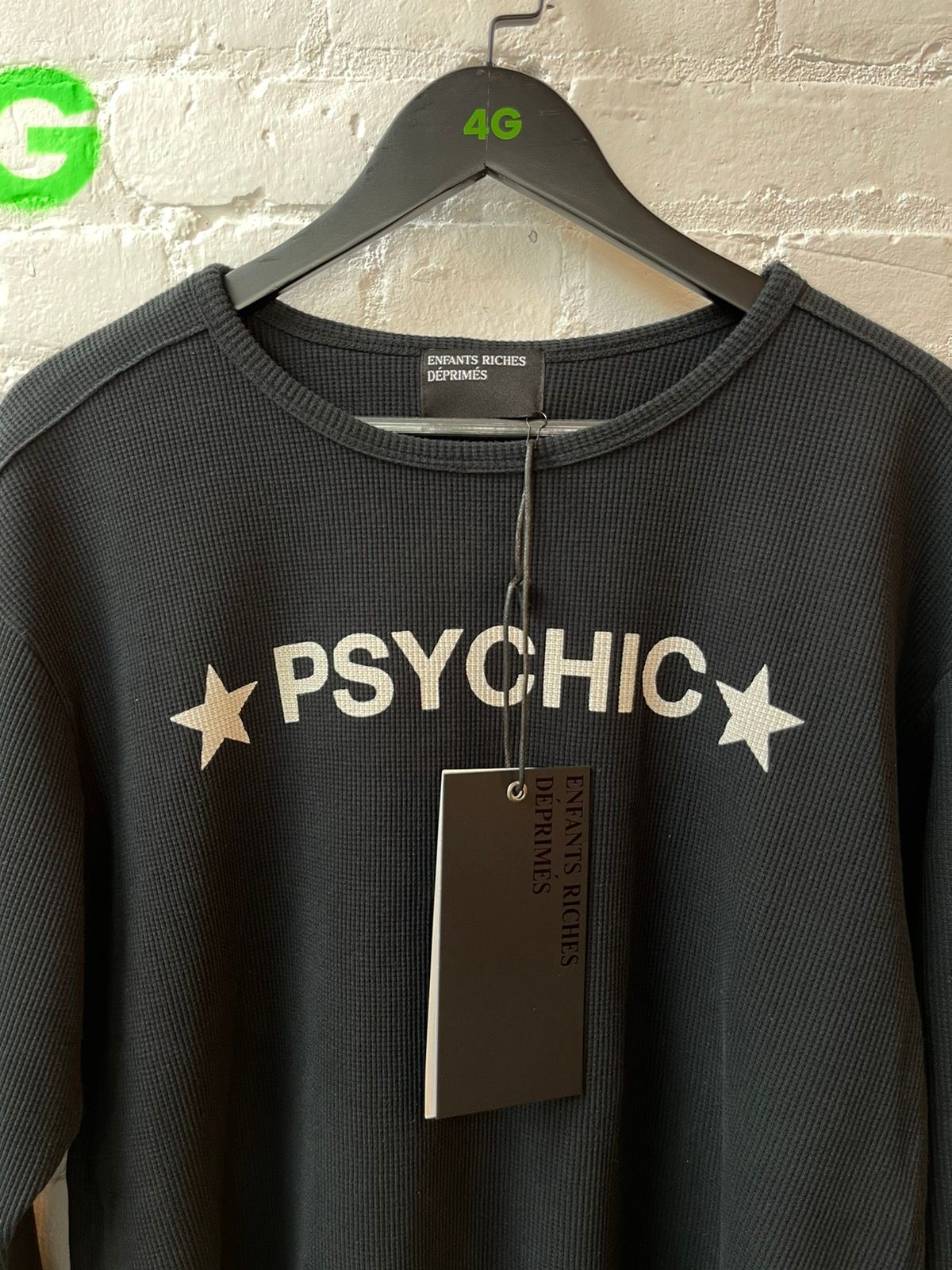 Pre-owned Enfants Riches Deprimes Erd Psychic New 3/4 Black Sweater Shirt