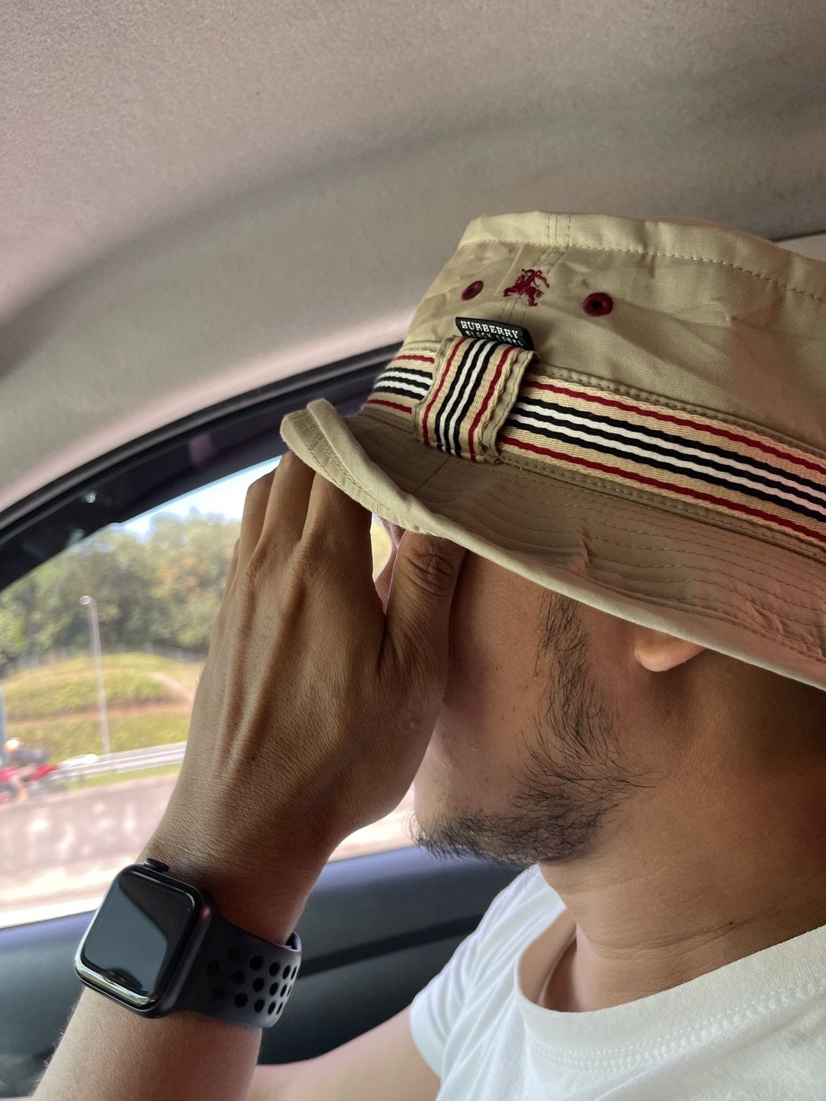 Burberry Y2K Burberry Black Label Bucket Hat Summer Size ONE SIZE - 5 Thumbnail