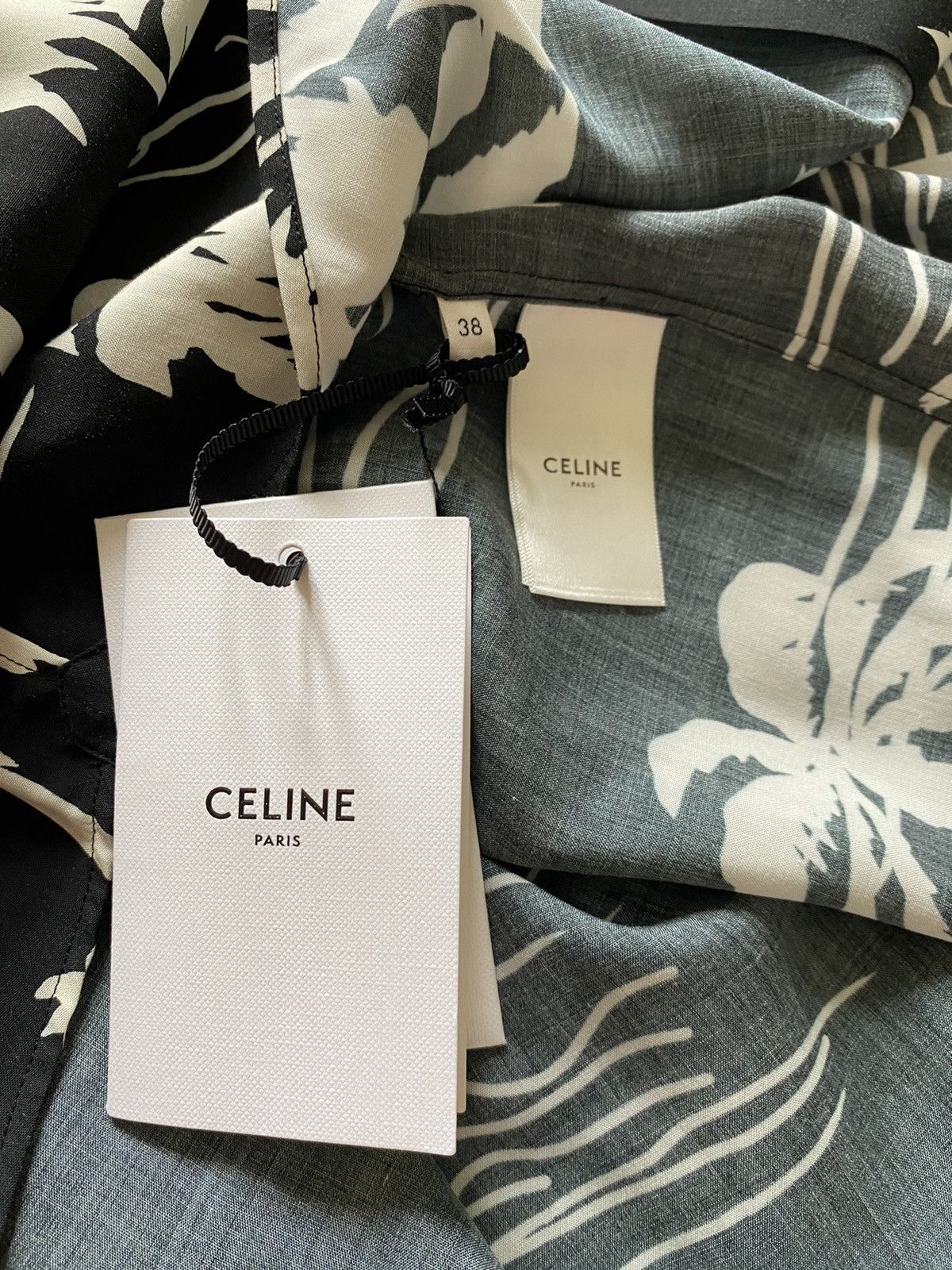 Celine *Grail* SS21 Celine palm tree Hawaiian shirt $840 🤑 Hedi 🤑 Size US M / EU 48-50 / 2 - 5 Thumbnail