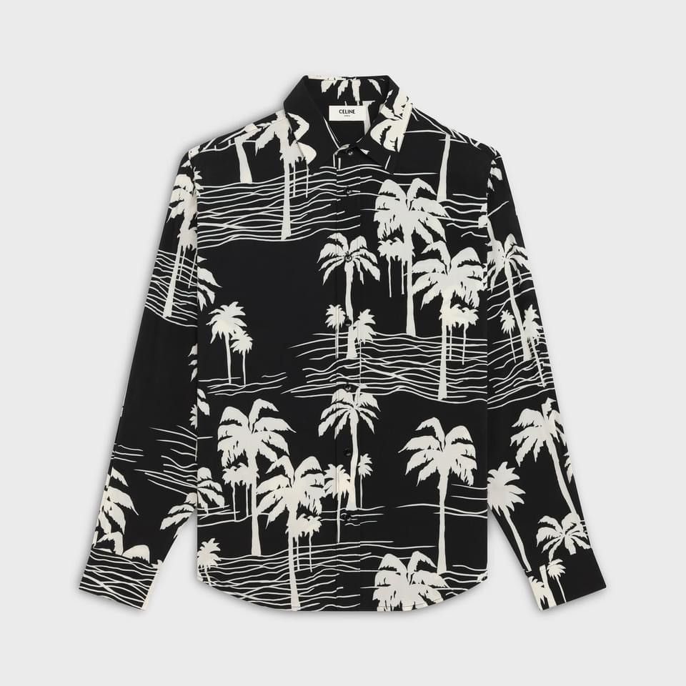 Celine *Grail* SS21 Celine palm tree Hawaiian shirt $840 🤑 Hedi 🤑 Size US M / EU 48-50 / 2 - 13 Thumbnail