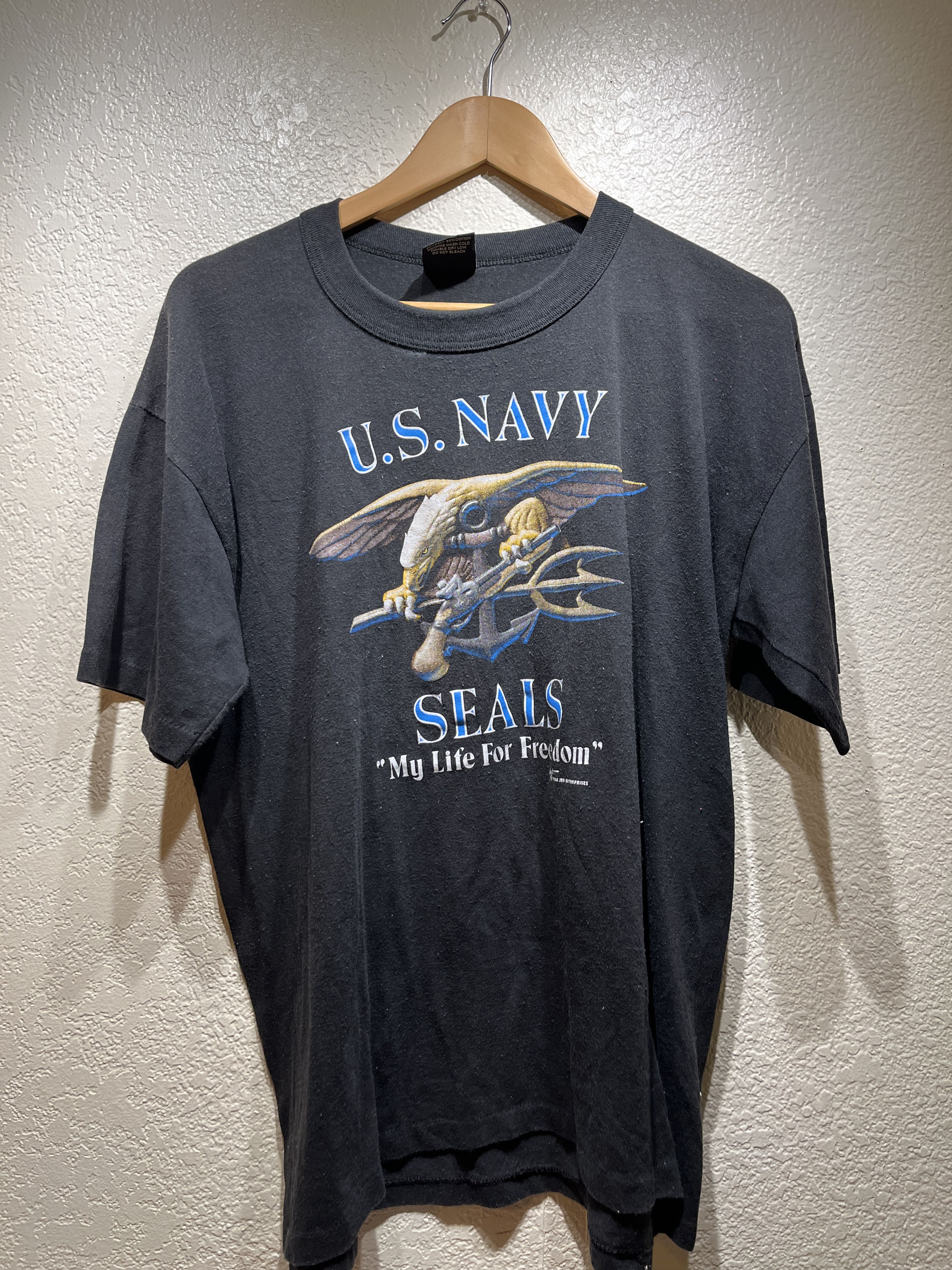 Vintage 1988 US Navy Seals Vintage Tee Shirt Size US M / EU 48-50 / 2 - 1 Thumbnail