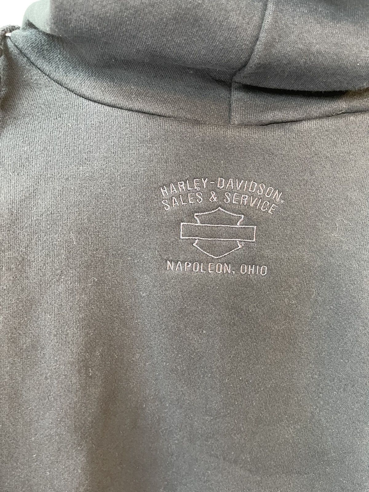 Harley Davidson × Vintage Vintage 90s Harley Davidson RARE BLANK Black Hoodie Size US L / EU 52-54 / 3 - 9 Thumbnail