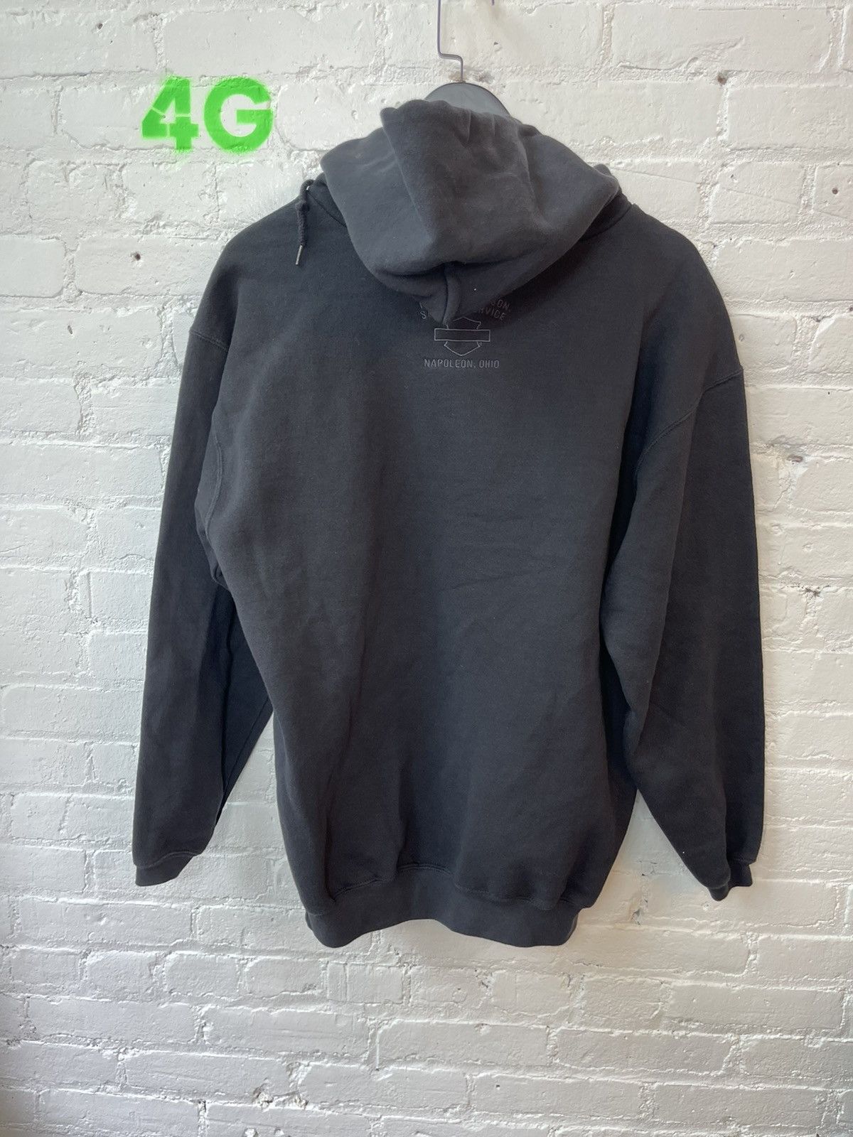 Harley Davidson × Vintage Vintage 90s Harley Davidson RARE BLANK Black Hoodie Size US L / EU 52-54 / 3 - 8 Thumbnail