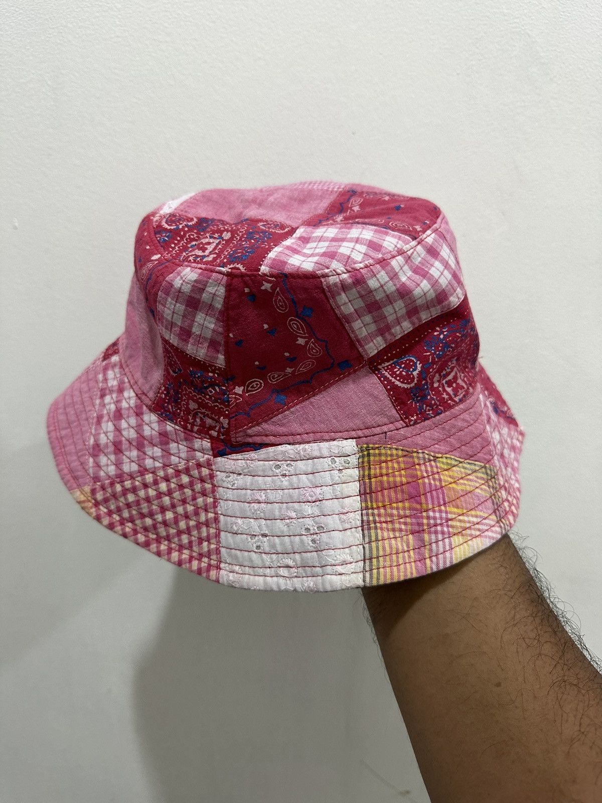 Japanese Brand VTG Patchwork Paisley Reversible Bucket Hat Size ONE SIZE - 2 Thumbnail