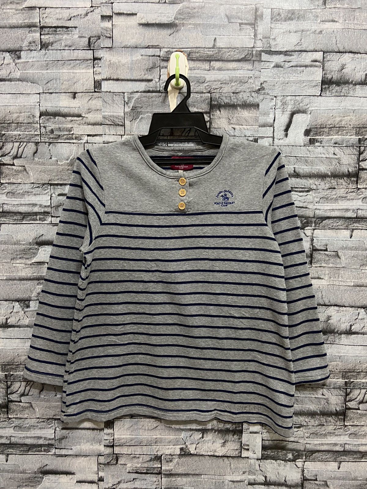 Japanese Brand Vintage Santa Barbara Polo stripe sweatshirt fit S Size S / US 4 / IT 40 - 2 Thumbnail