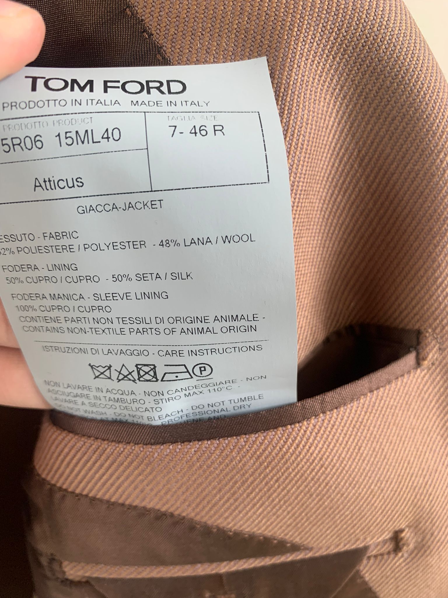 Tom Ford Atticus Blazer in Camel Size US S / EU 44-46 / 1 - 13 Thumbnail