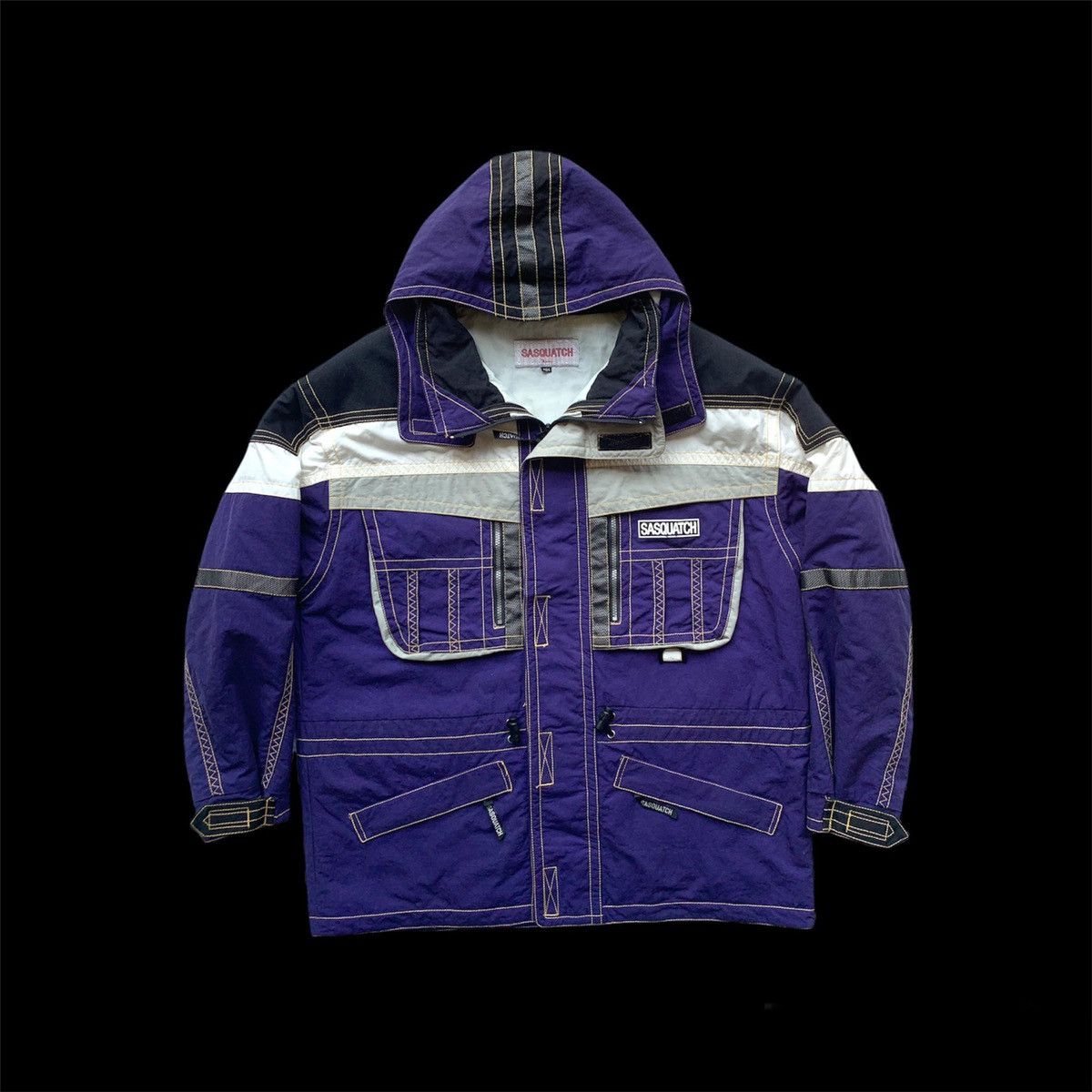 Vintage 🎿VINTAGE SASQUATCH JAPANA BEAUTIFUL Purple Ski Jacket Size US XXL / EU 58 / 5 - 2 Thumbnail