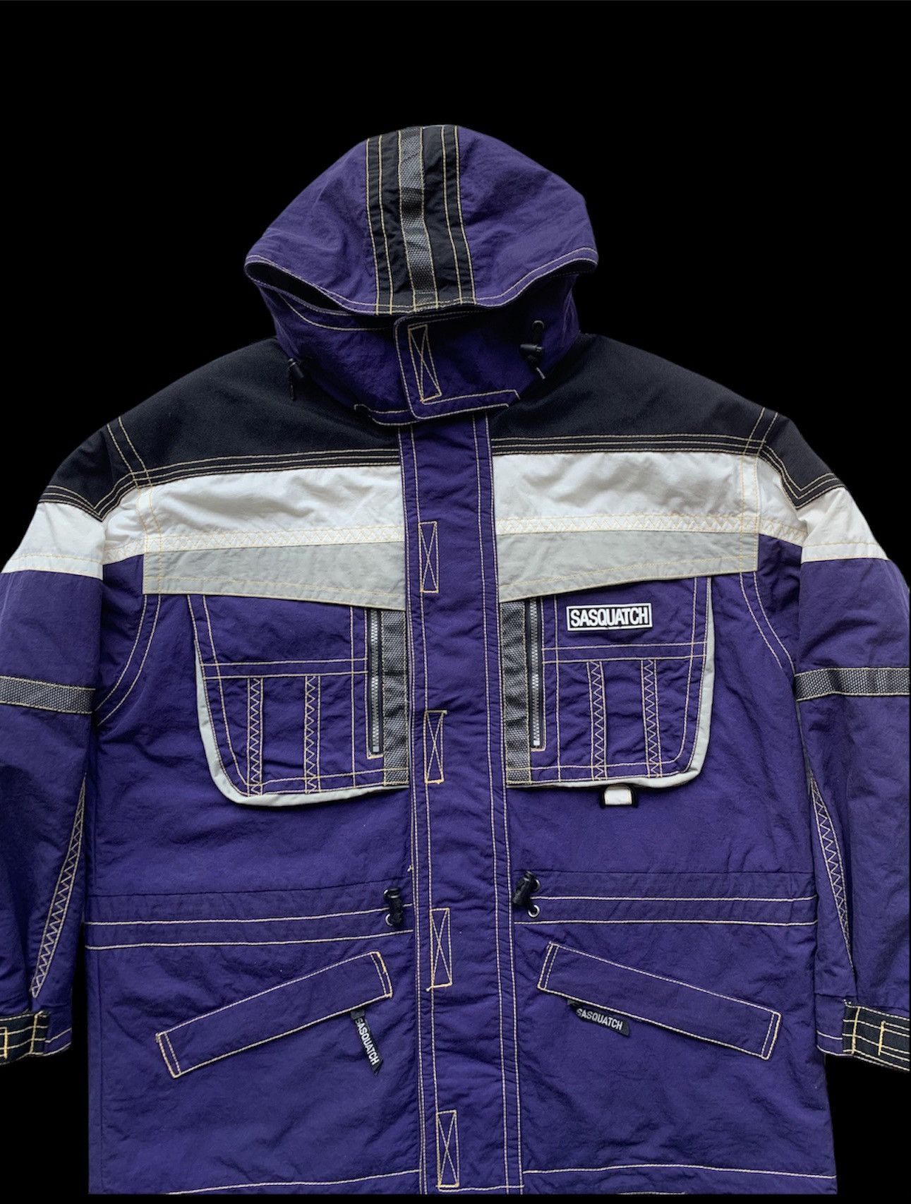 Vintage 🎿VINTAGE SASQUATCH JAPANA BEAUTIFUL Purple Ski Jacket Size US XXL / EU 58 / 5 - 4 Thumbnail