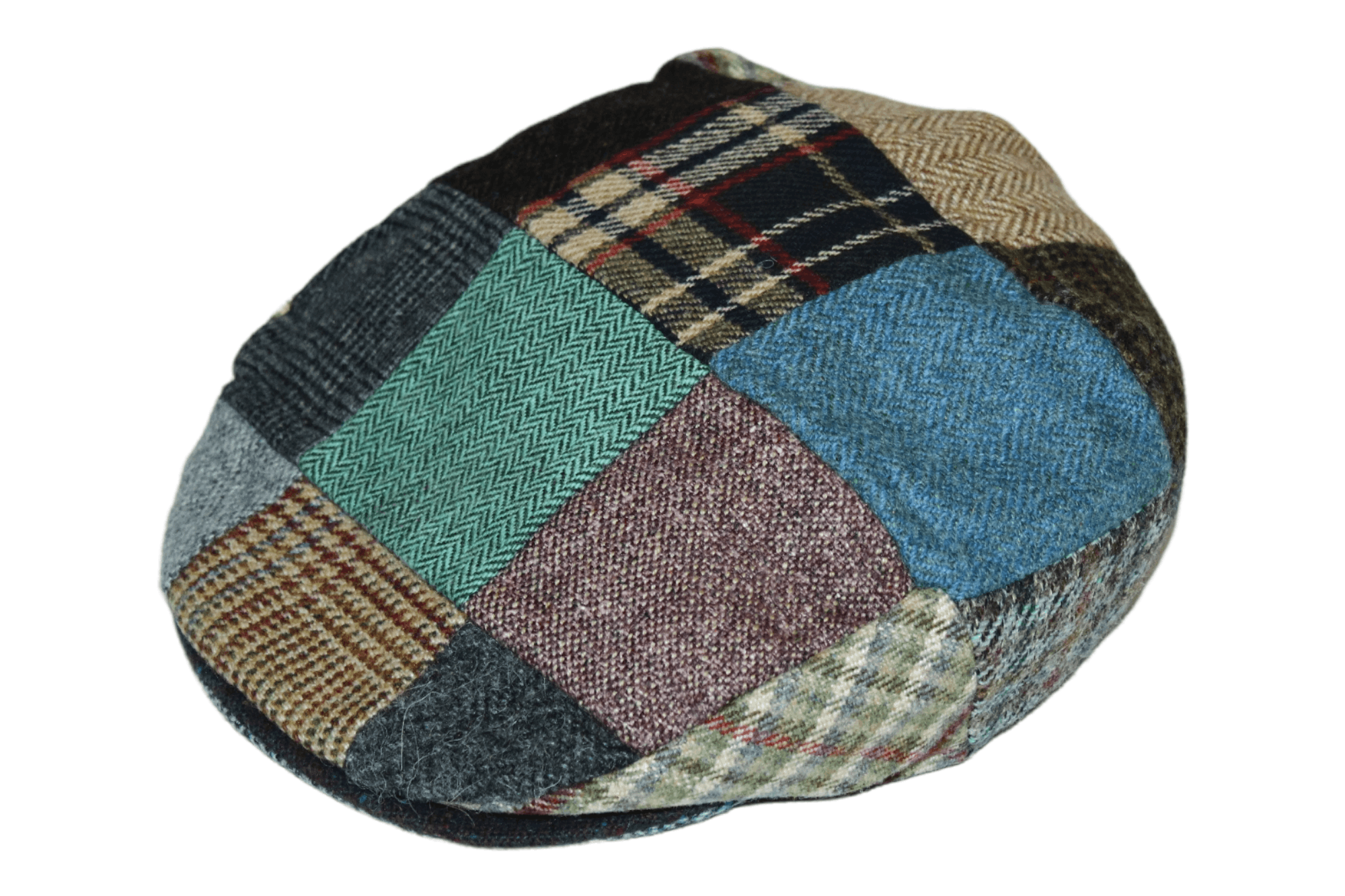 image of Donegal Handcraft x Donegal Tweed hanna Hats Of Donegal Tweed Patchwork Handcraft Cap in Mix, Men's