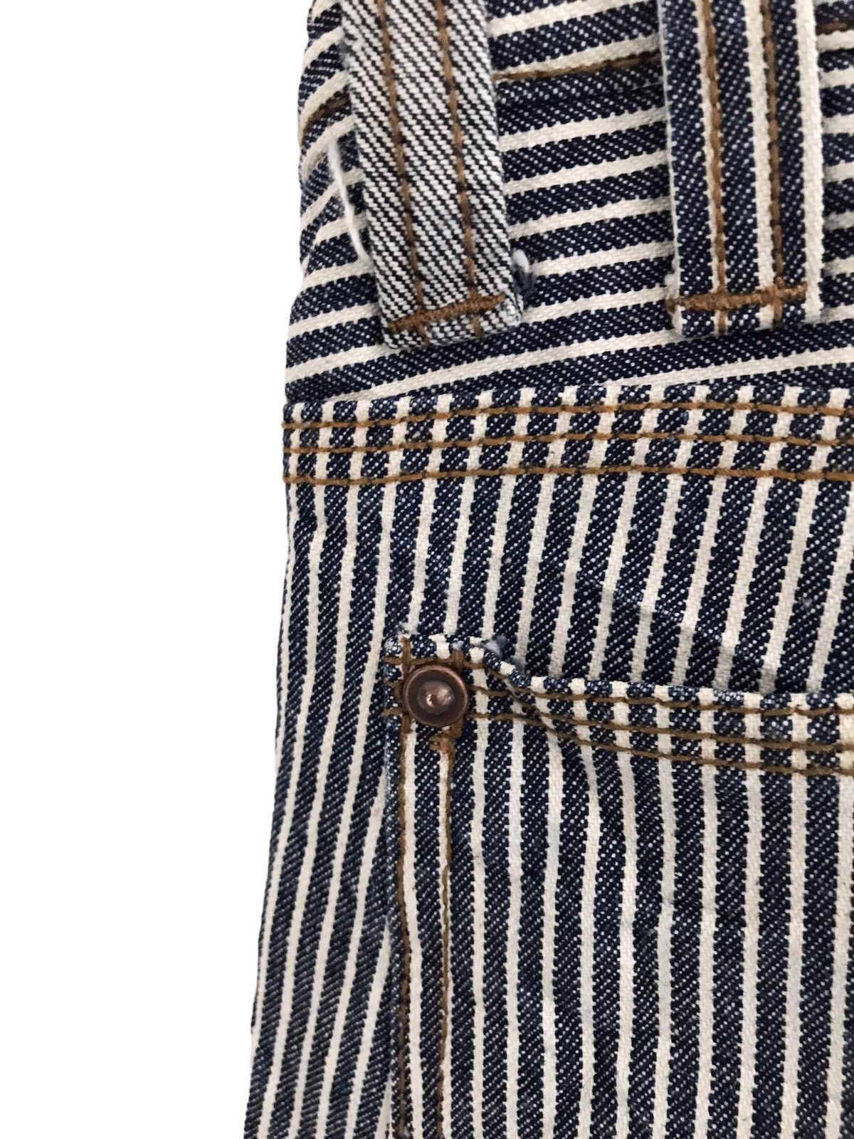 Japanese Brand Dorminate Double Waist Hickory Handcrafted Jeans Size US 30 / EU 46 - 11 Thumbnail