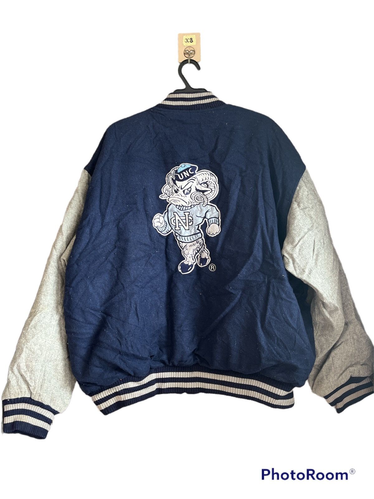 Vintage Vintage varsity jacket N.carolina jc3 Size US L / EU 52-54 / 3 - 2 Thumbnail